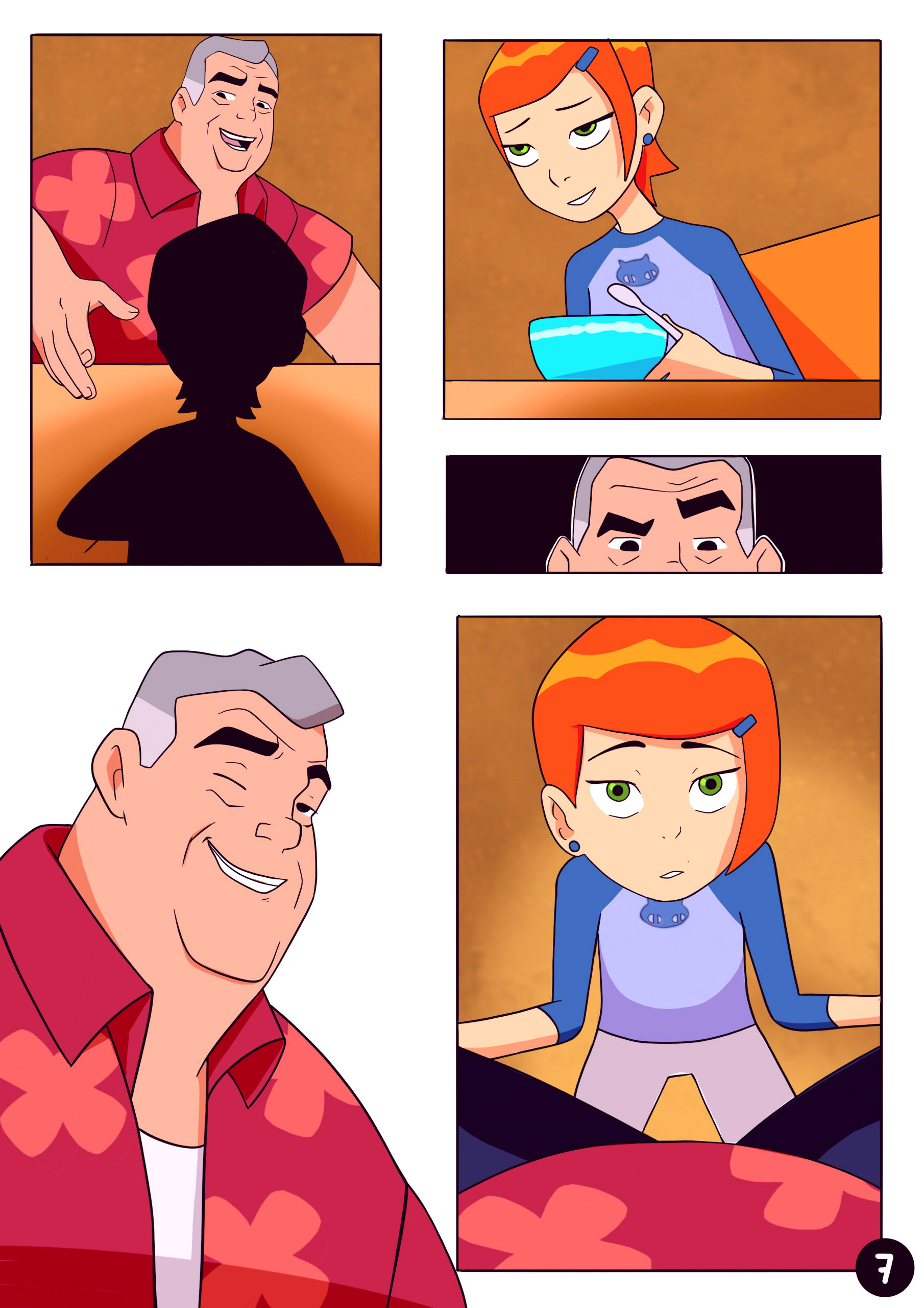 Amazing adventures of gwen and her abusive grandfather porn comic picture 7