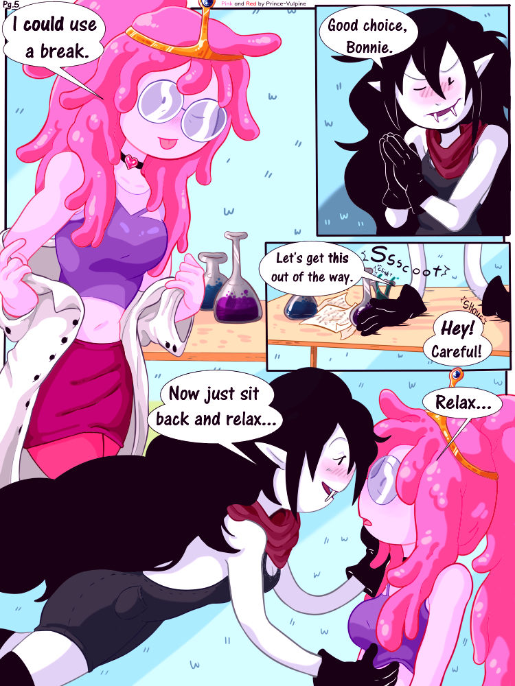 Pink and red bubbline porn comic picture 6