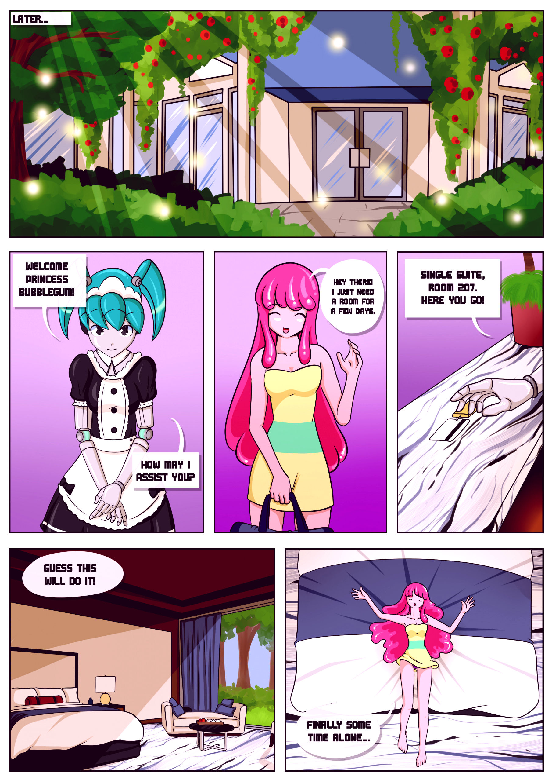 Princess day off porn comic picture 4