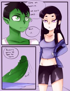 Alone with blackfire porn comic picture 1