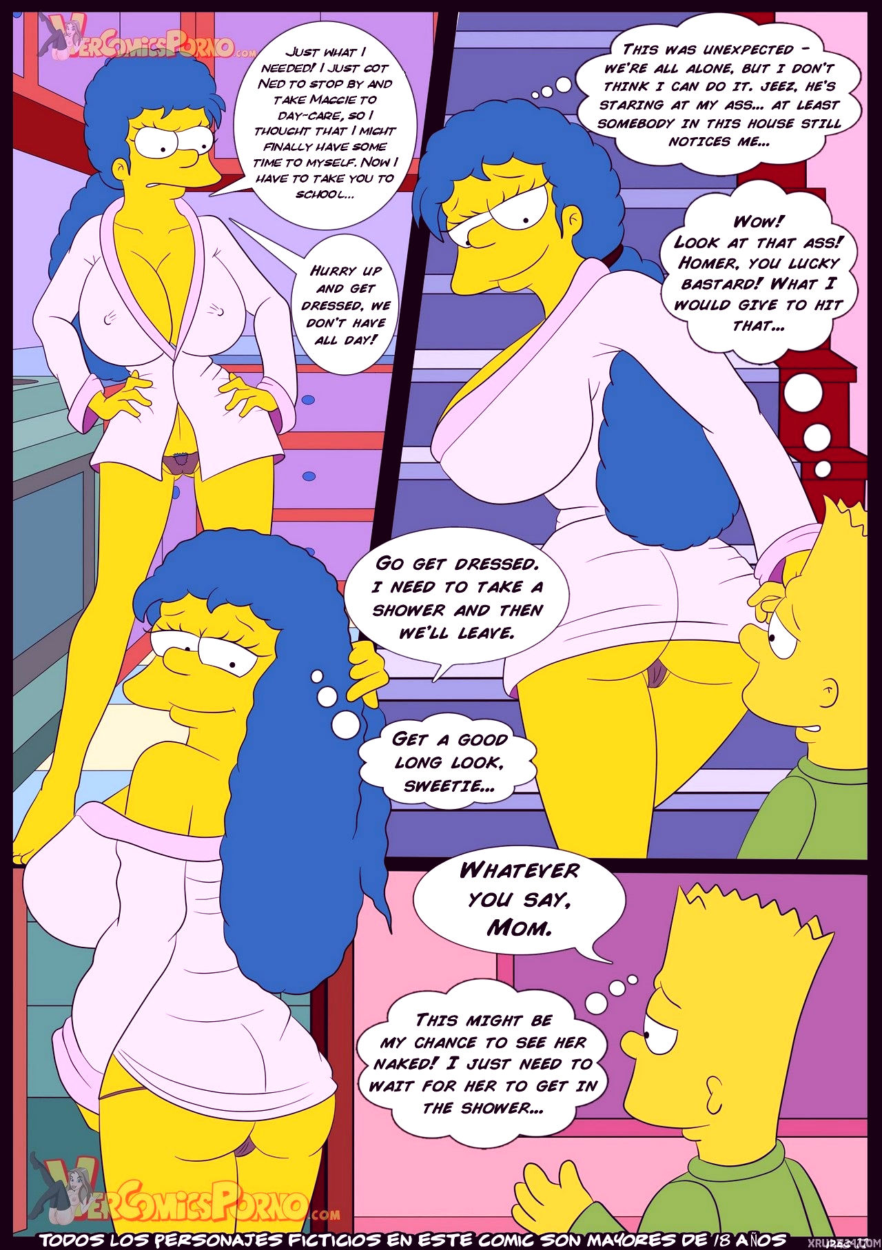The simpsons old habits 3 porn comic picture 12