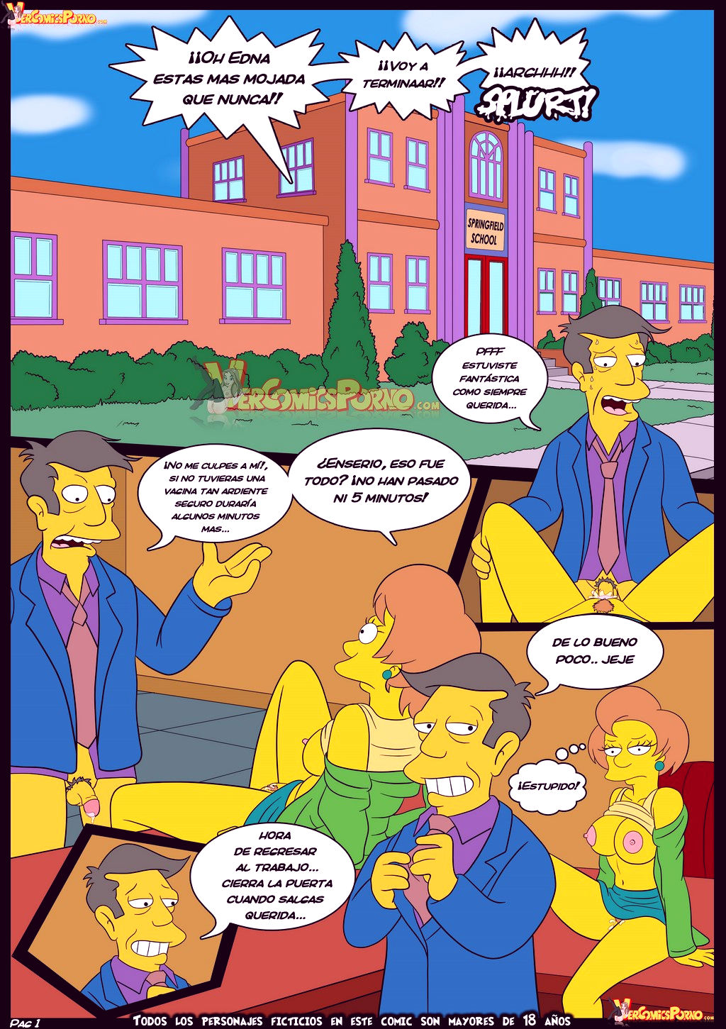 The simpsons old habits 5 porn comic picture 2