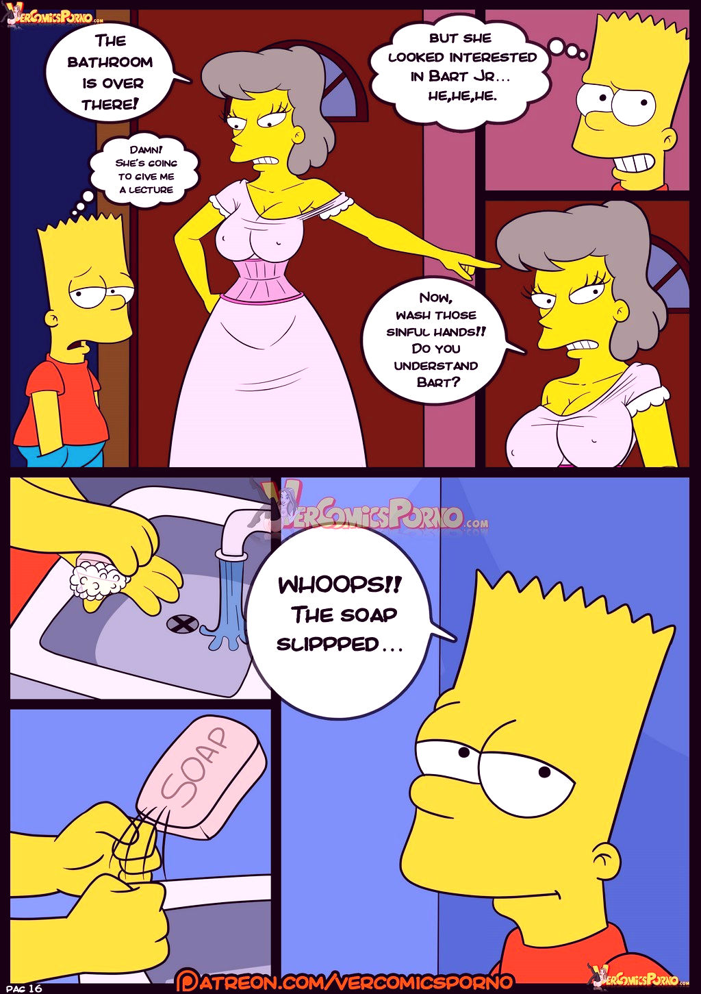 The simpsons old habits 8 porn comic picture 17