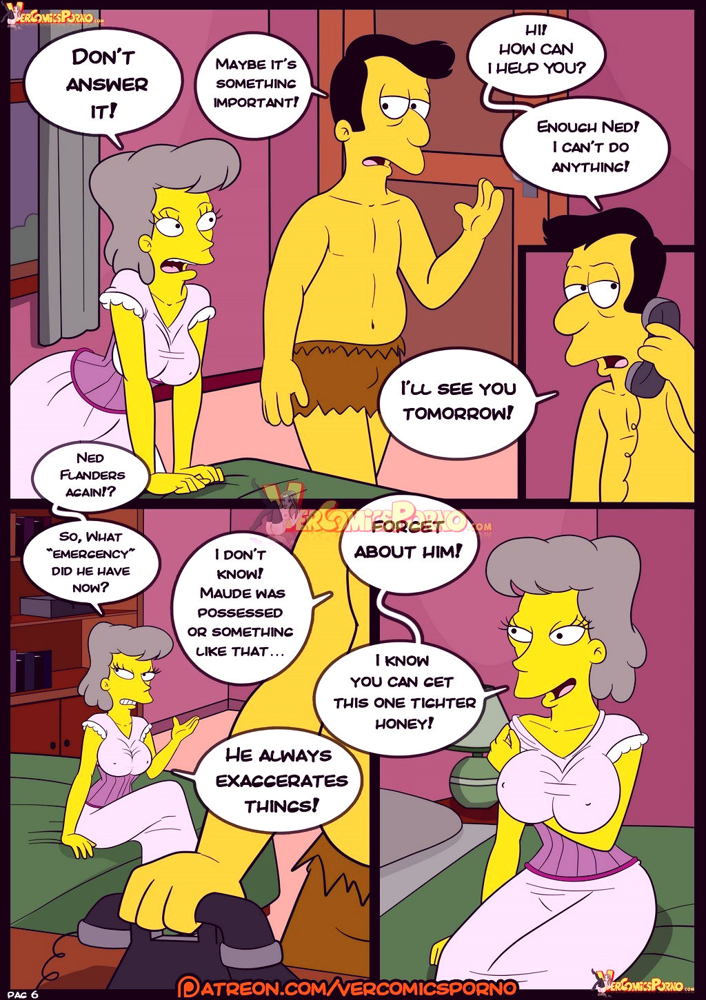 The simpsons old habits 8 porn comic picture 7