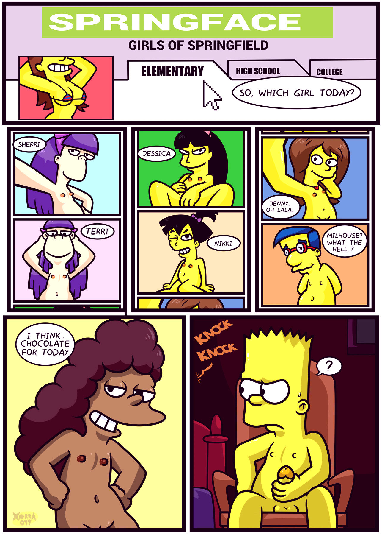 The not so treehouse of horror porn comic picture 4