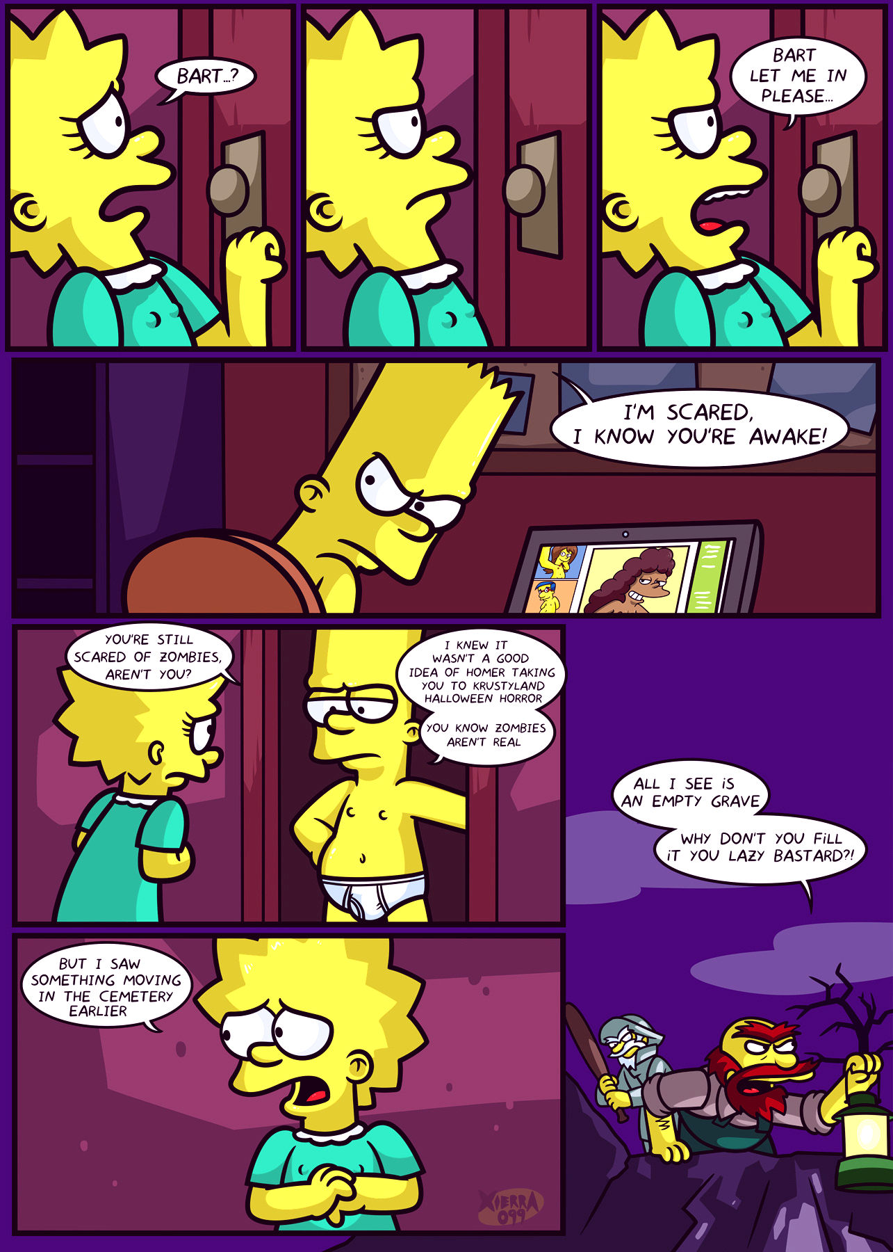 The not so treehouse of horror porn comic picture 5
