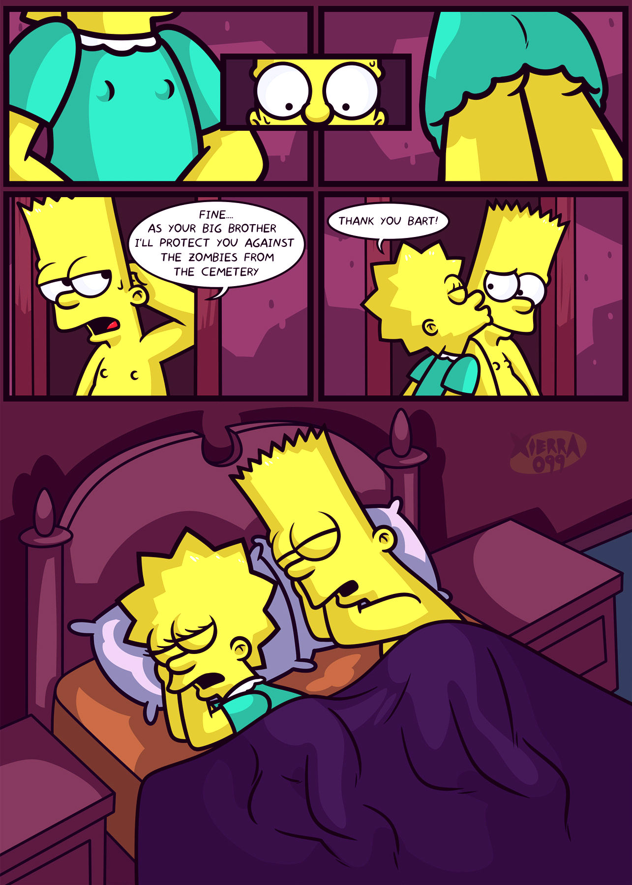 The not so treehouse of horror porn comic picture 6