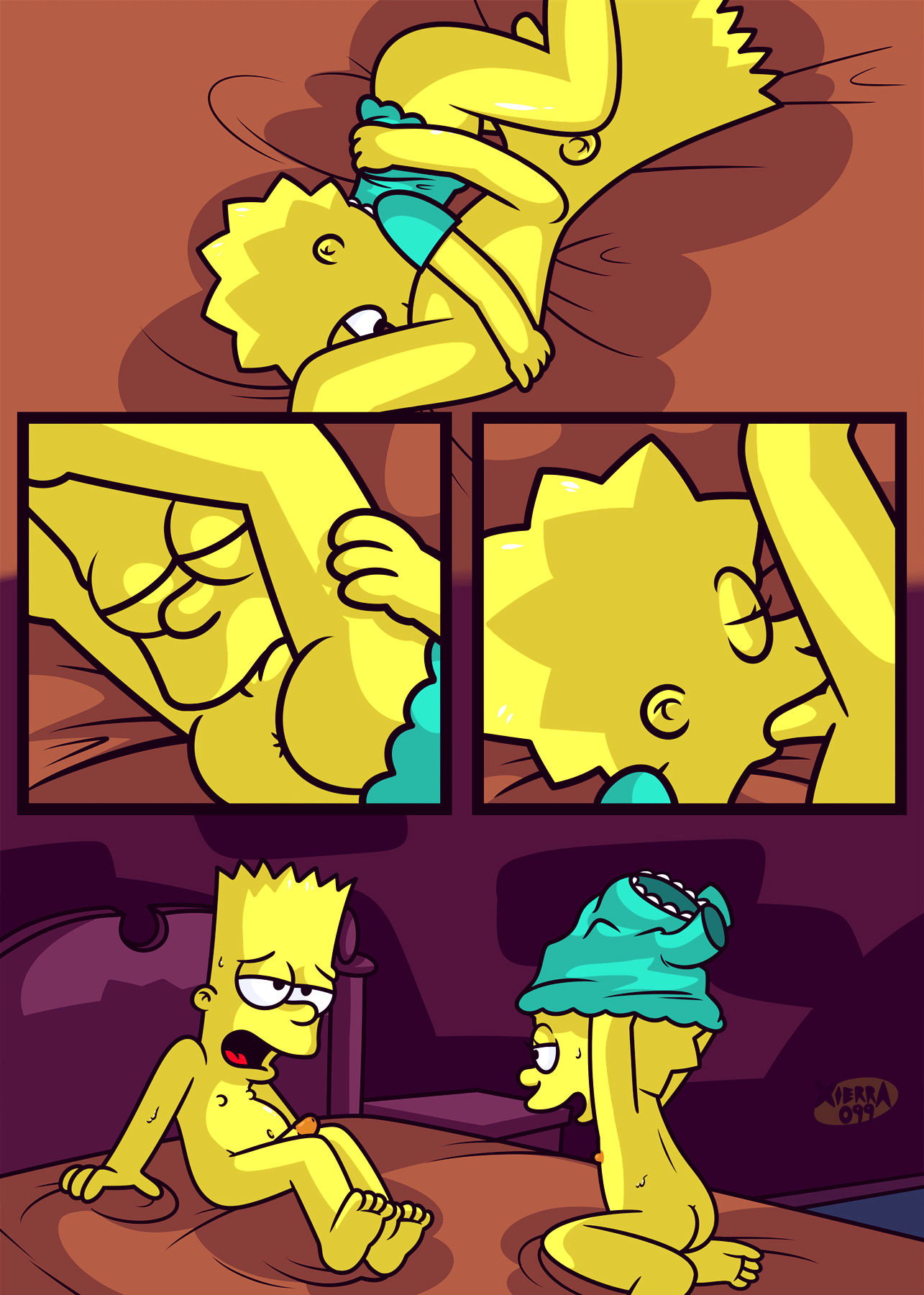 The not so treehouse of horror porn comic picture 8