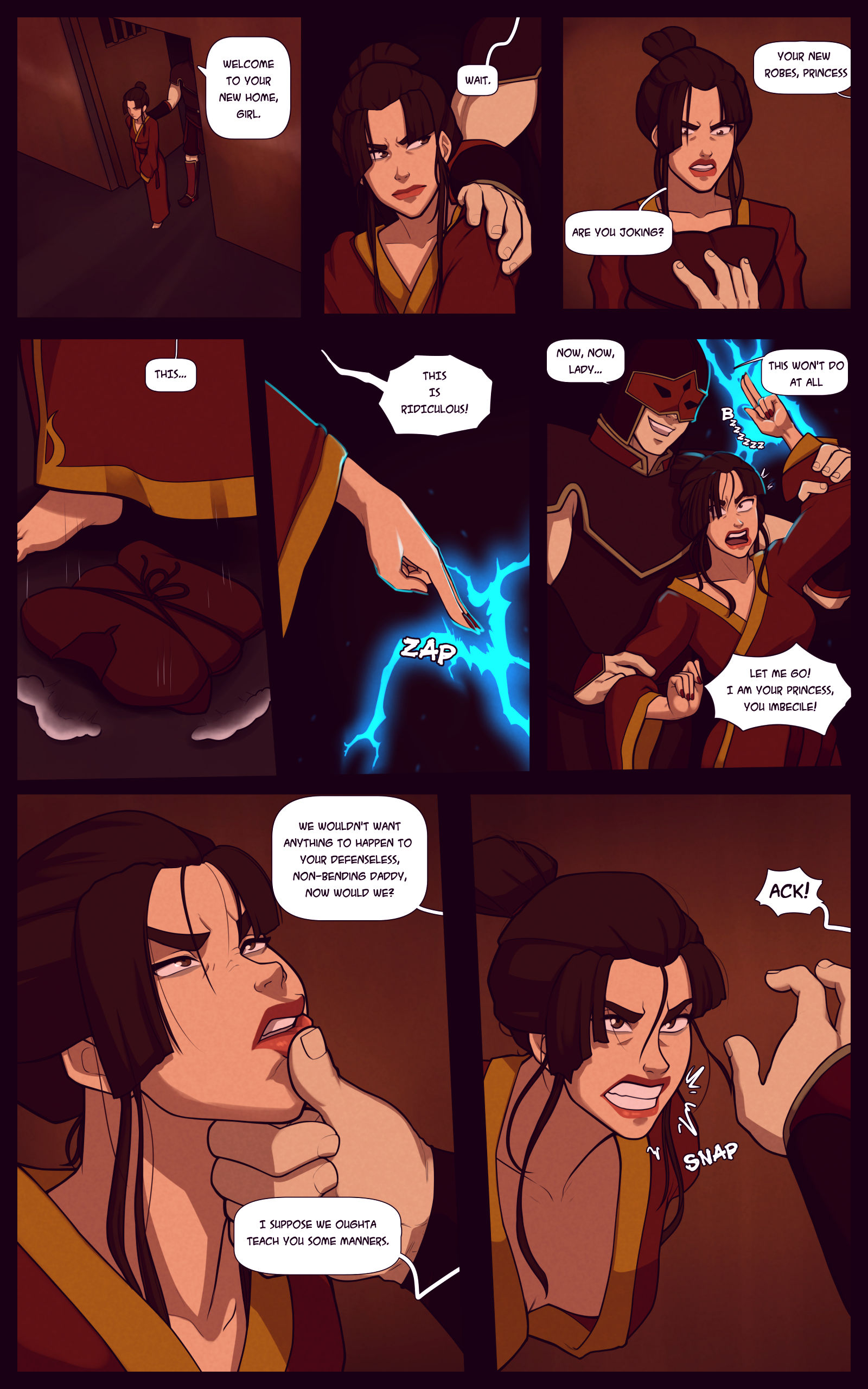 Azula the boiling rock porn comic picture 3