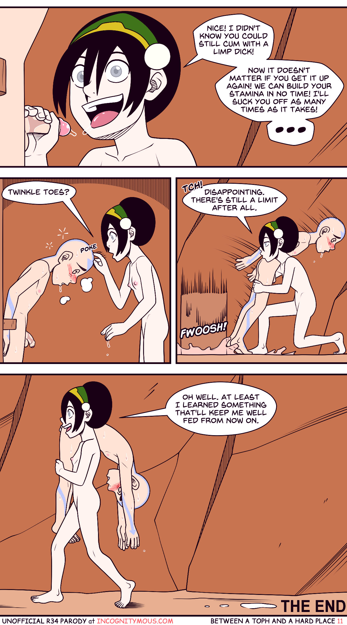 Between a toph and a hard place porn comic picture 11