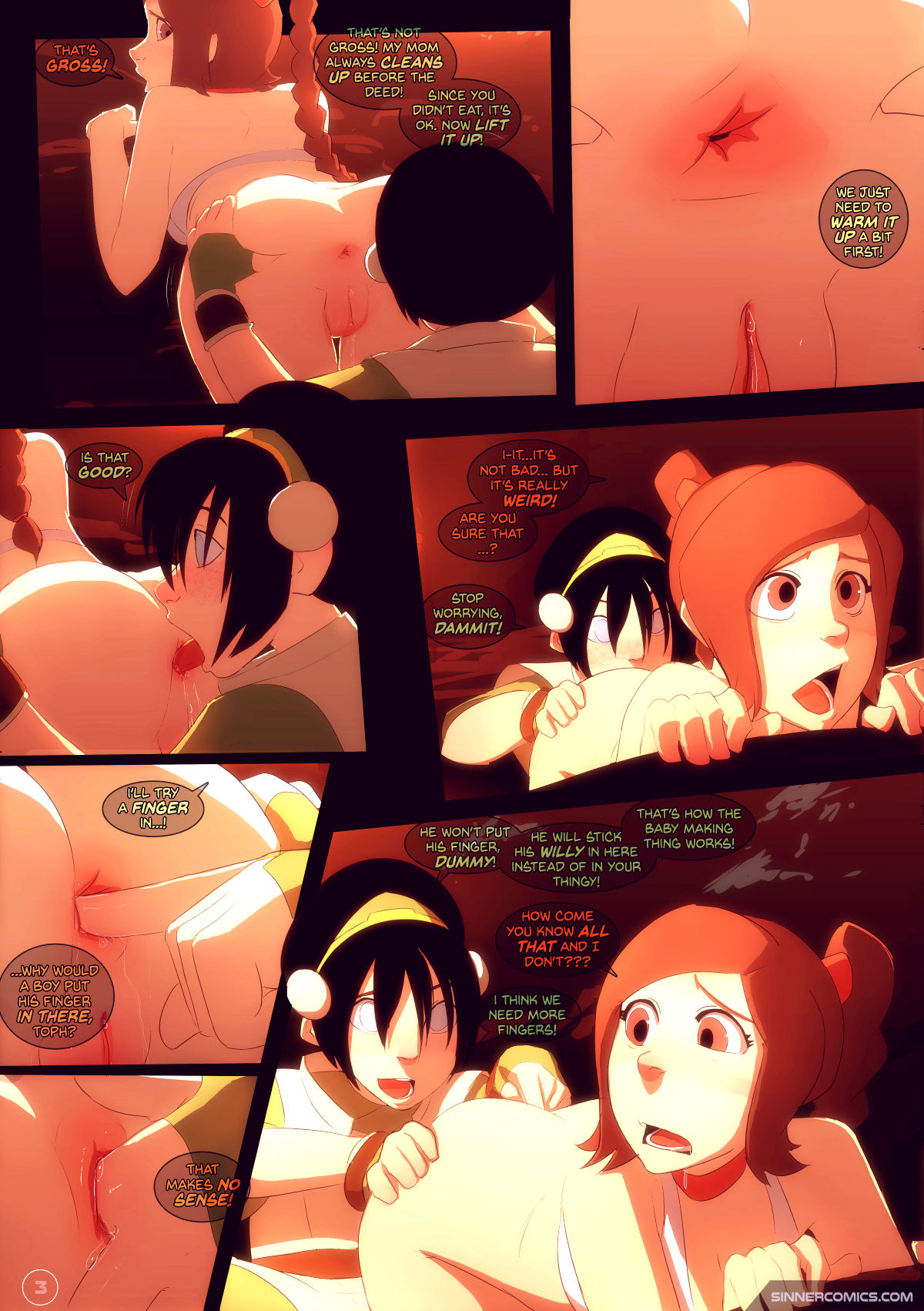 Kissing practice porn comic picture 3