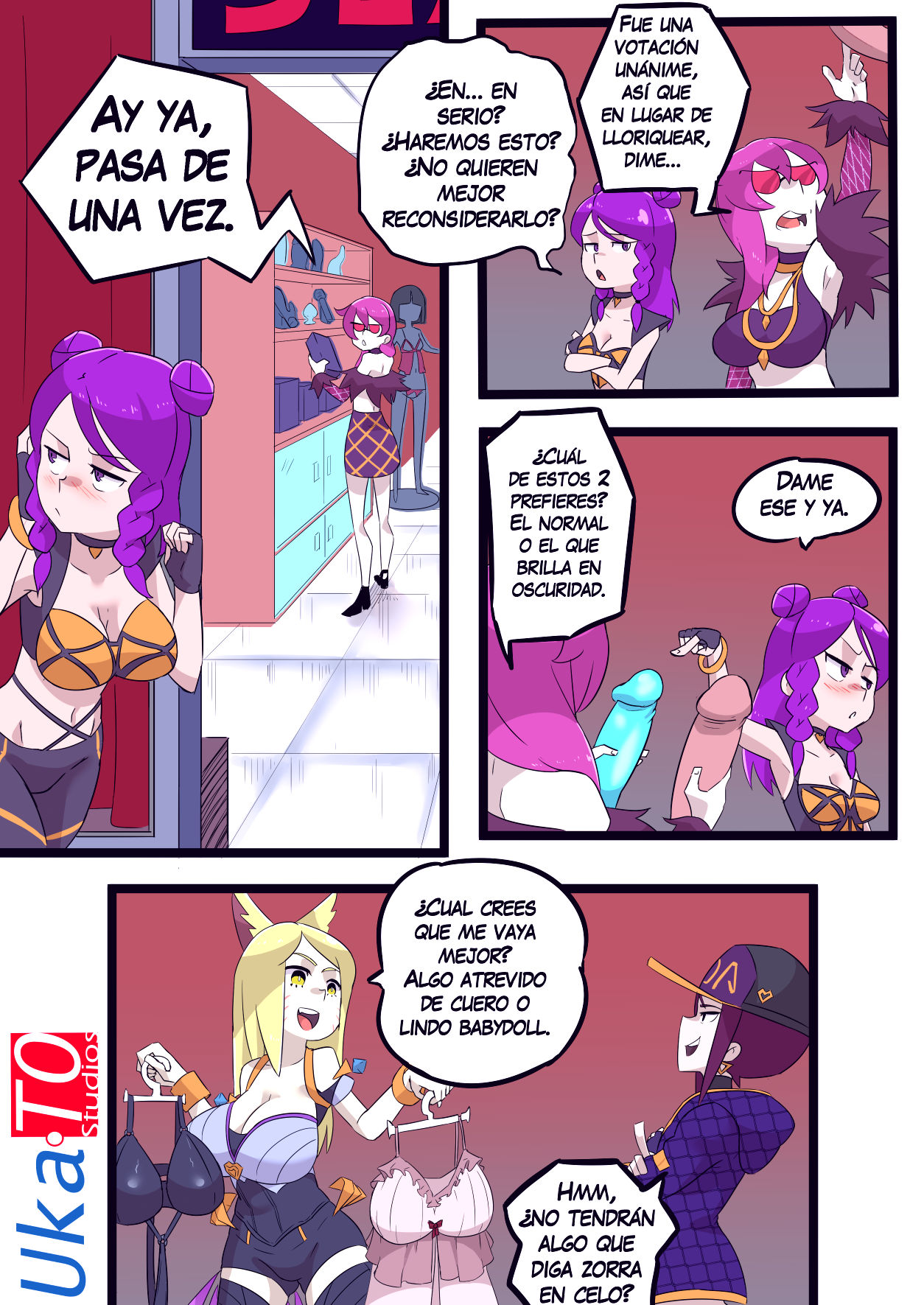 Kda girls night porn comic picture 1