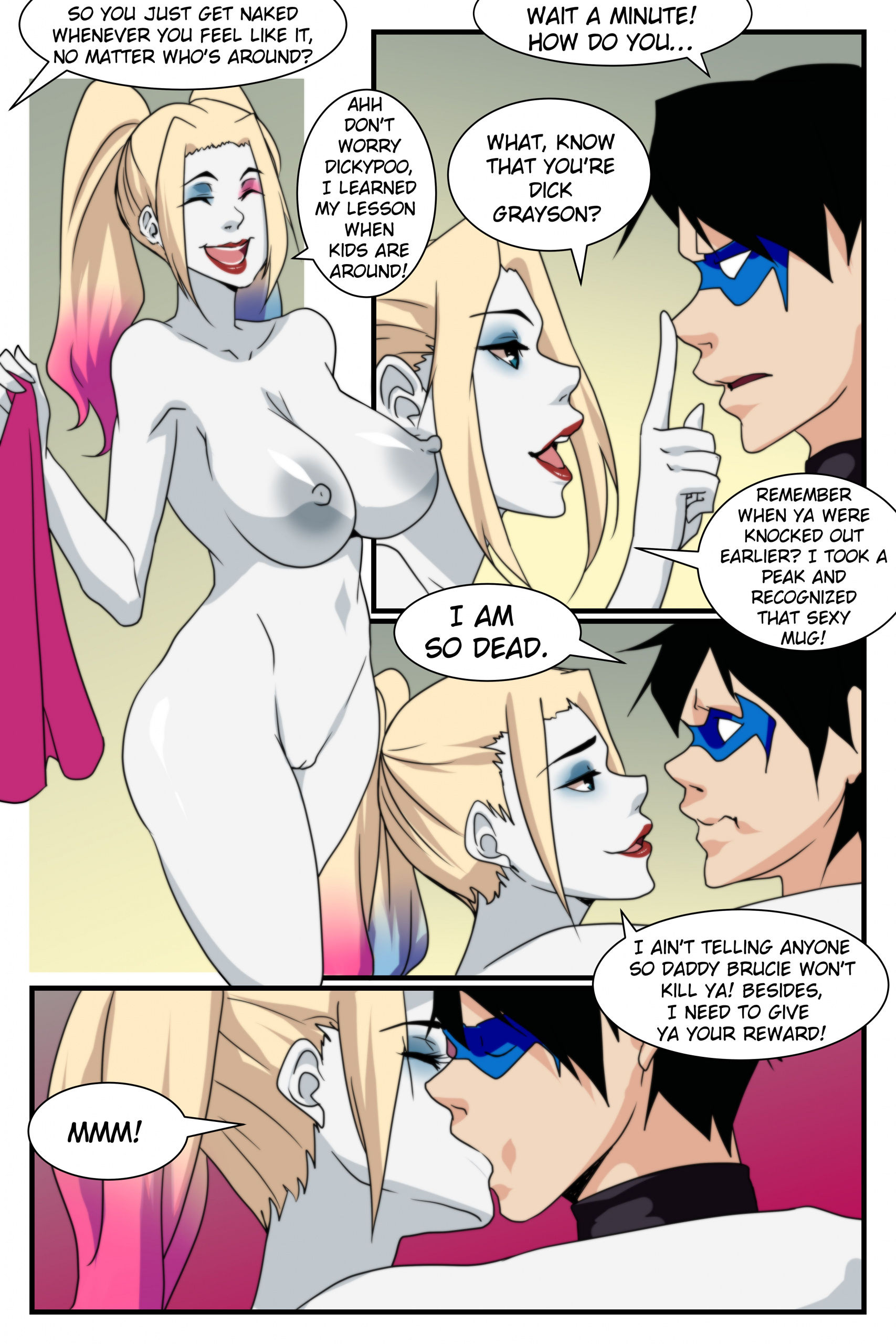 Dick n harley quinn porn comic picture 3