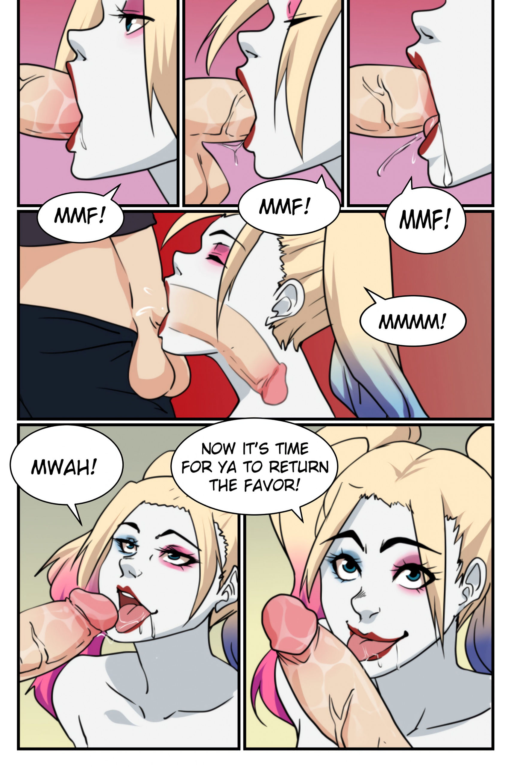 Dick n harley quinn porn comic picture 5