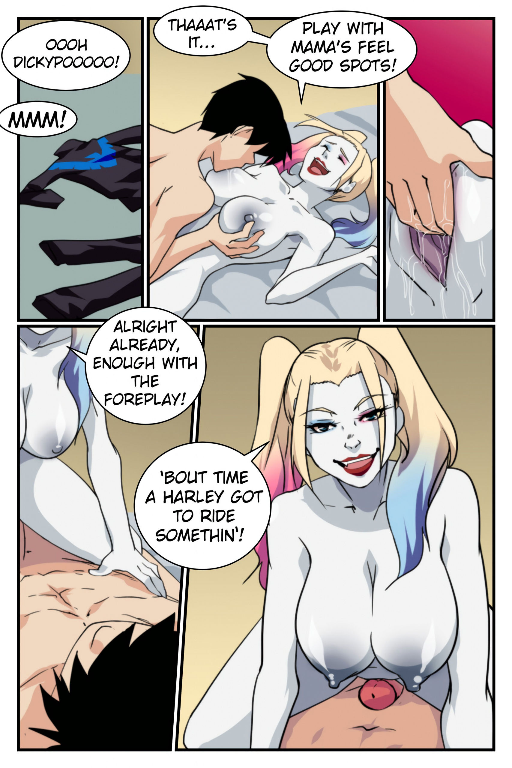 Dick n harley quinn porn comic picture 7