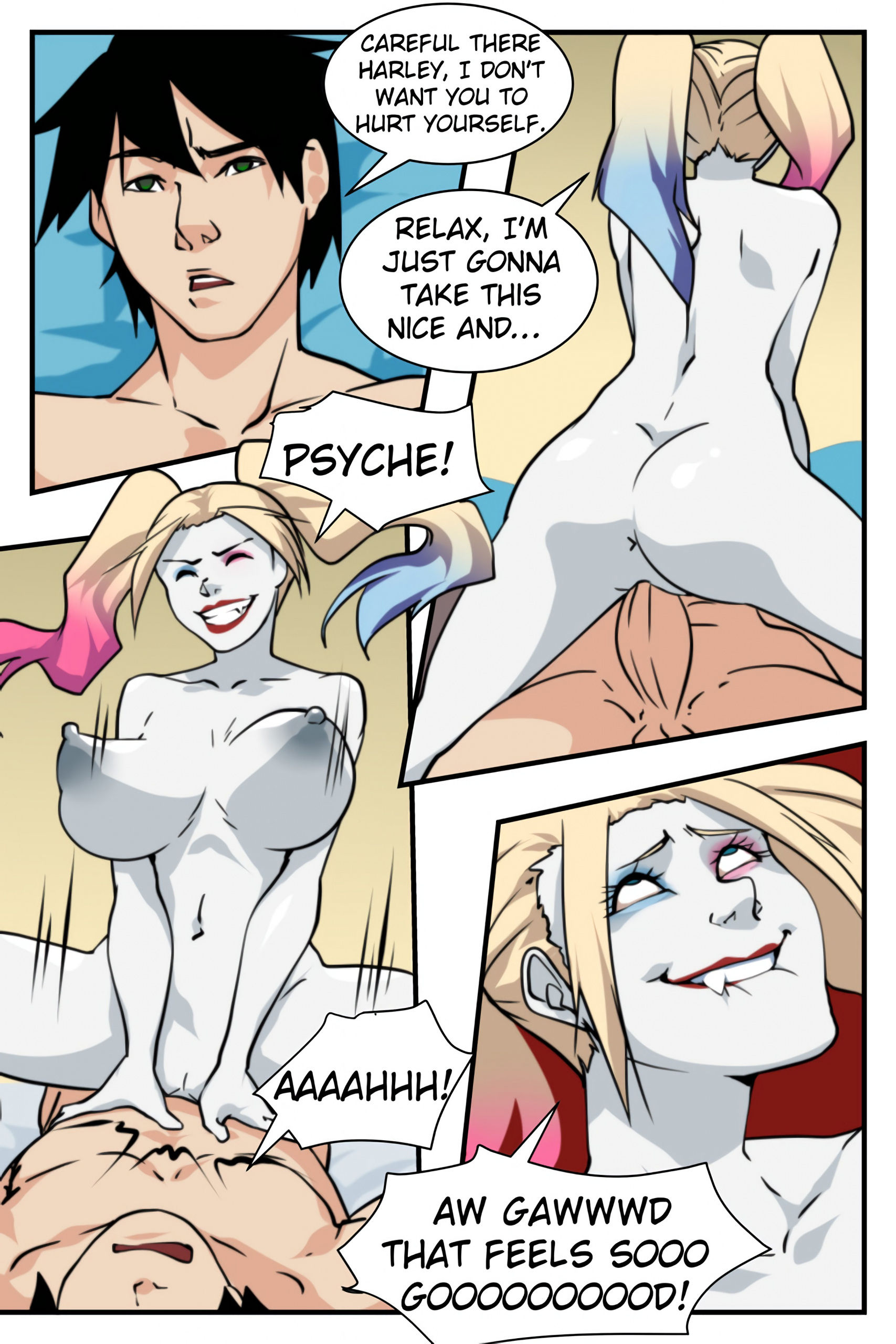 Dick n harley quinn porn comic picture 8