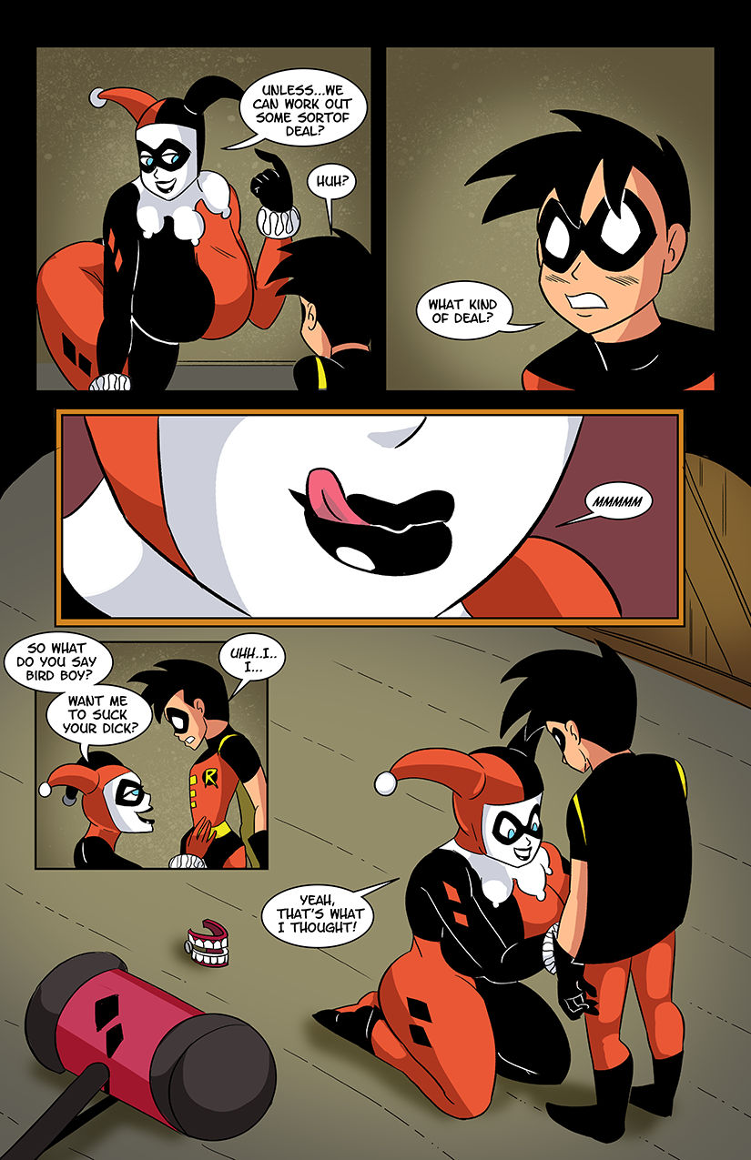 Harley and robin in the deal porn comic picture 2