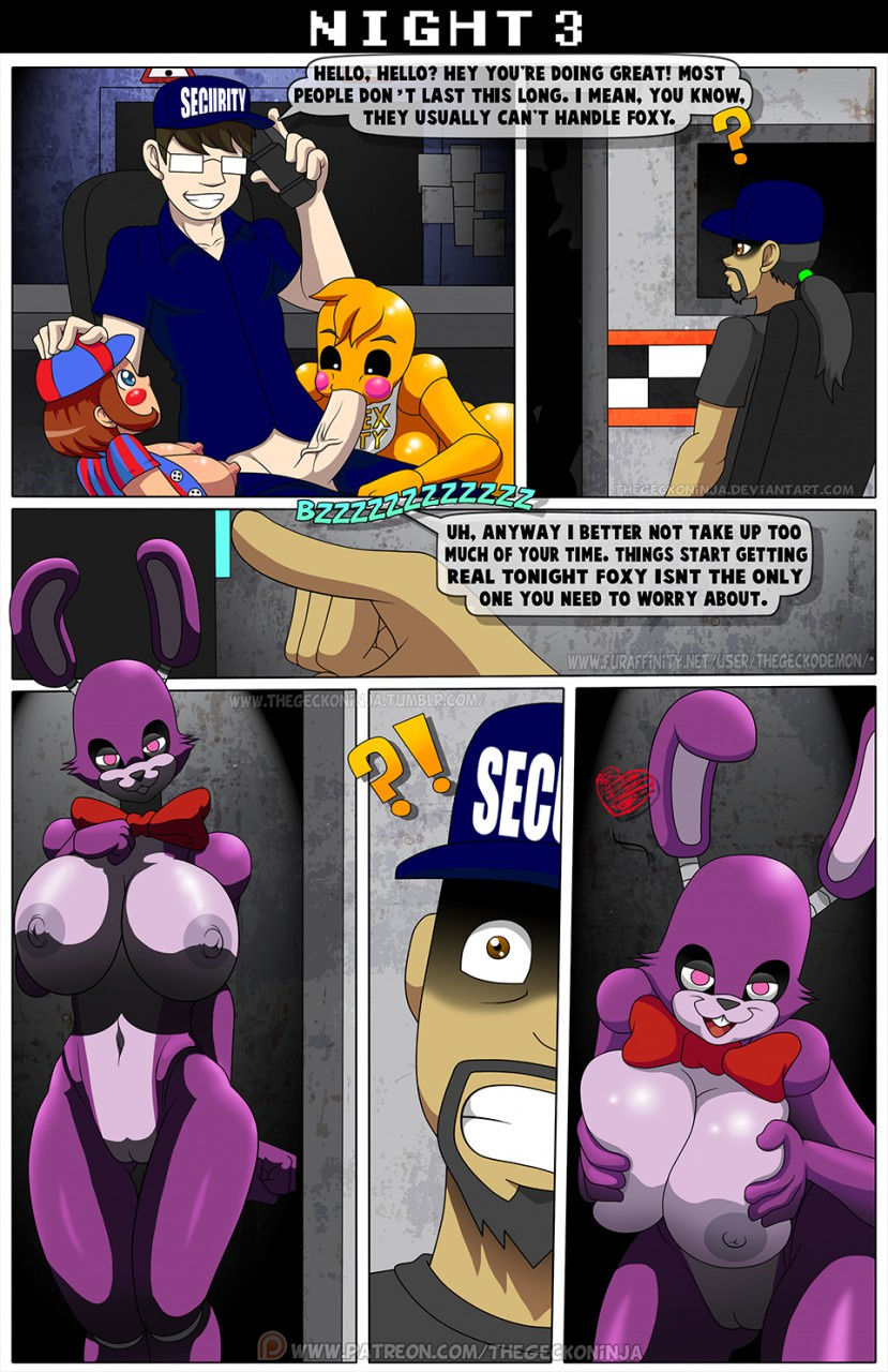 Five fucks at freddy's porn comic picture 020