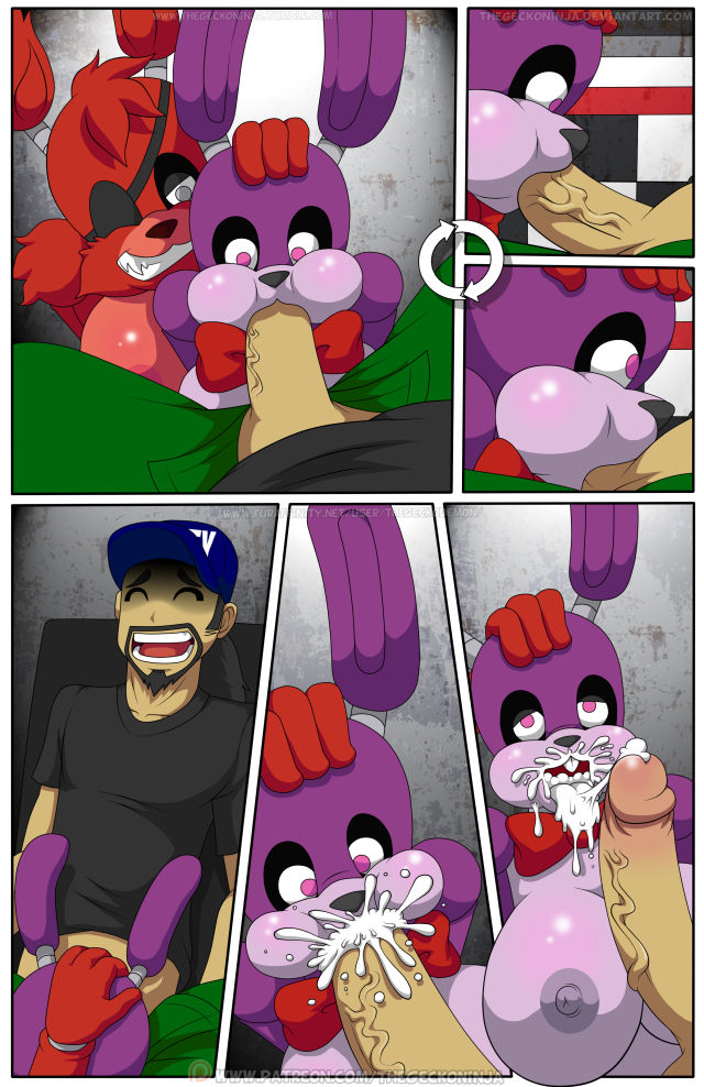 Five fucks at freddy's porn comic picture 024