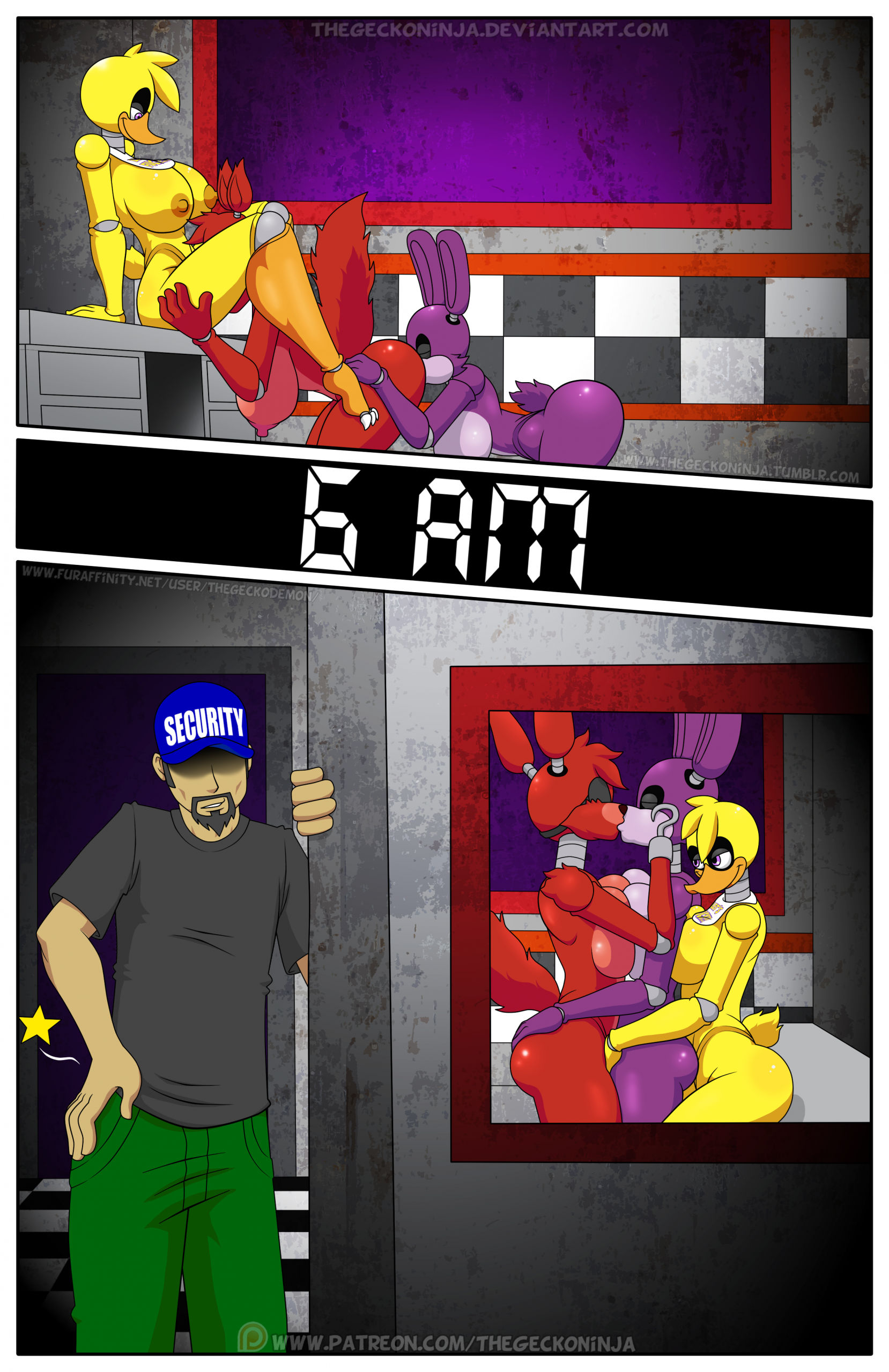 Five fucks at freddy's porn comic picture 036