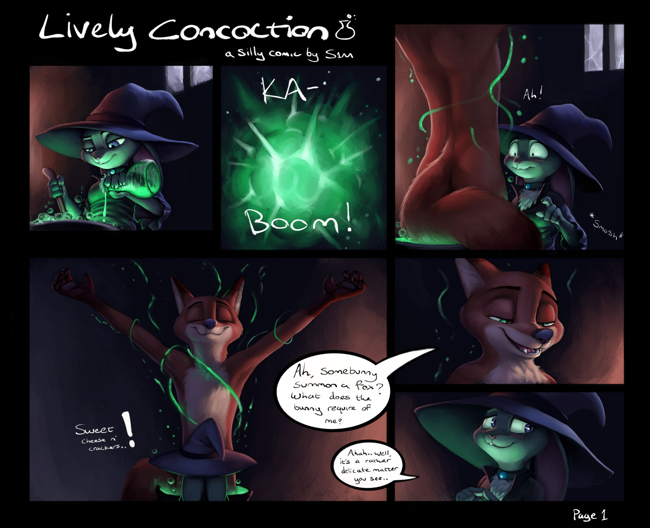 Lively concoction porn comic picture 1