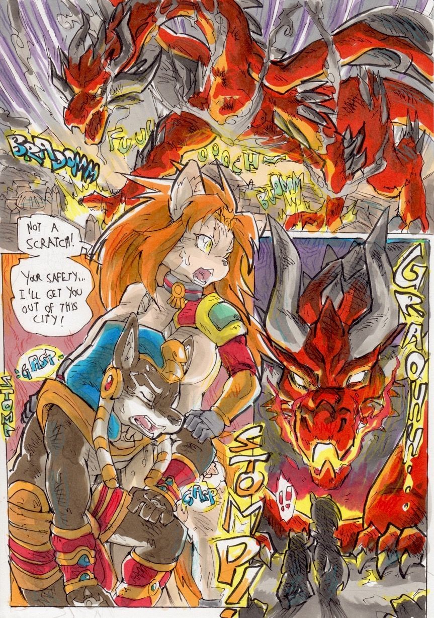 Anubis Stories 3 - Dragon Attack porn comic picture 18