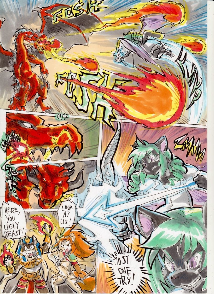 Anubis Stories 3 - Dragon Attack porn comic picture 22