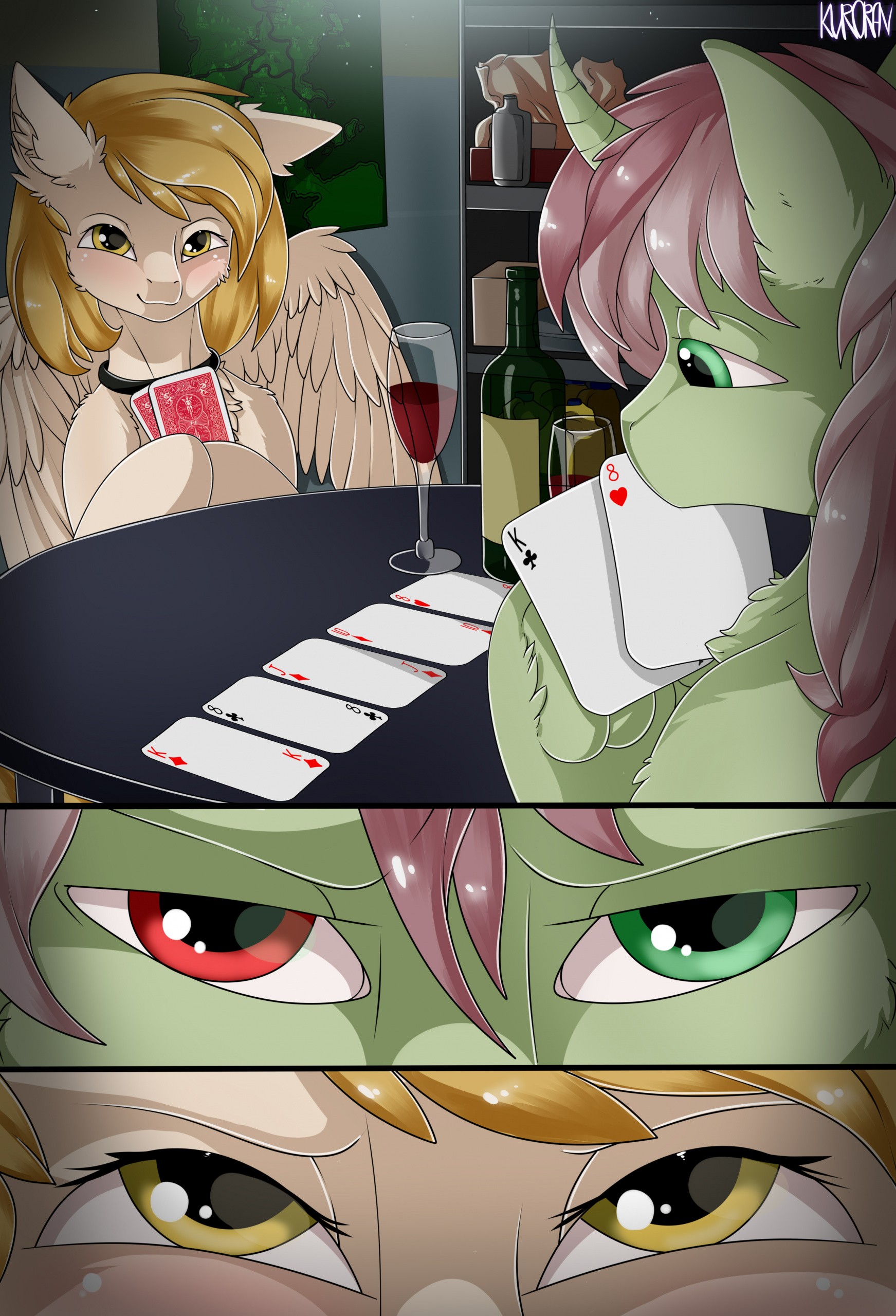 Card Game porn comic picture 1