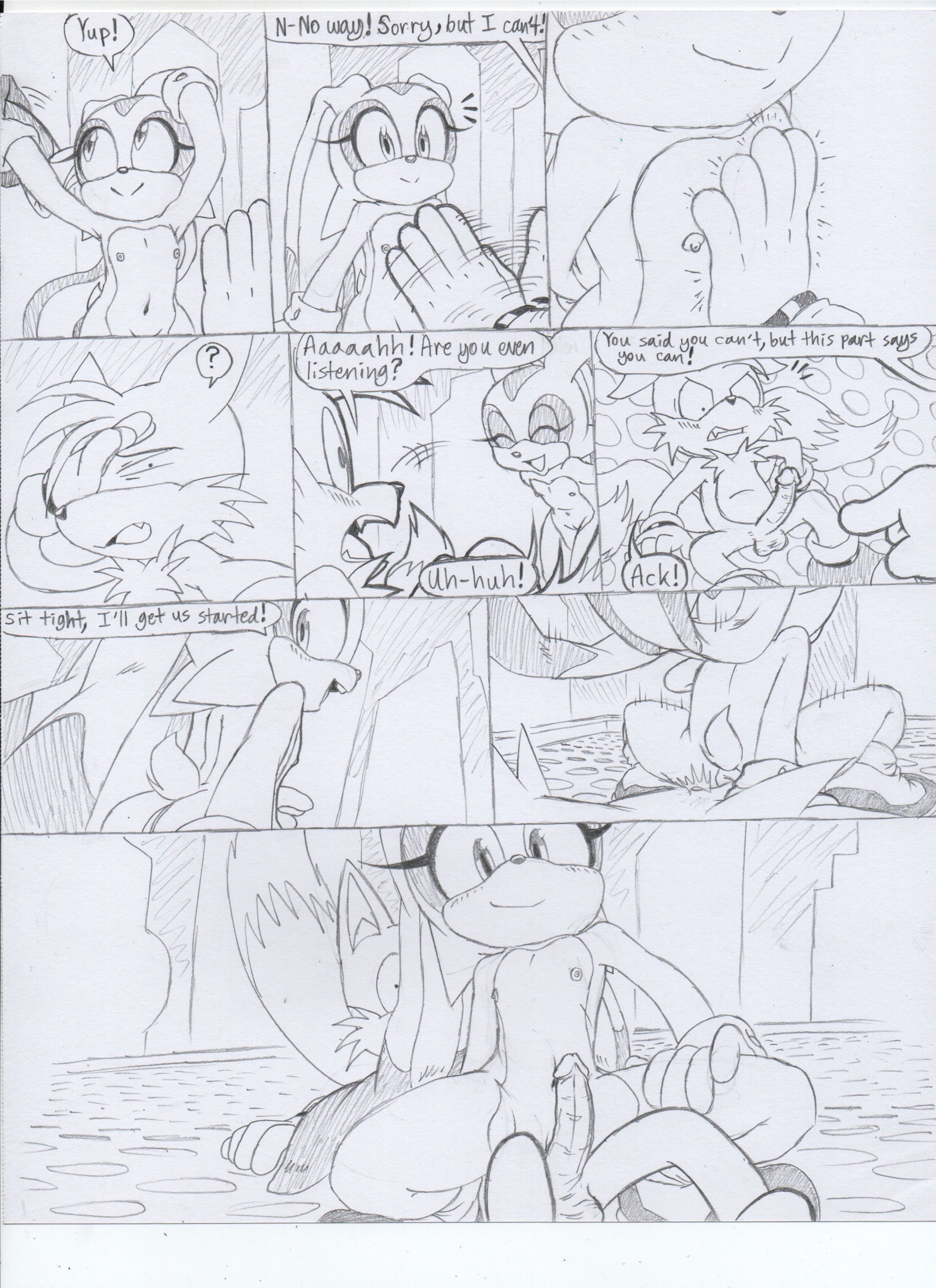 Cream x Tails porn comic picture 2