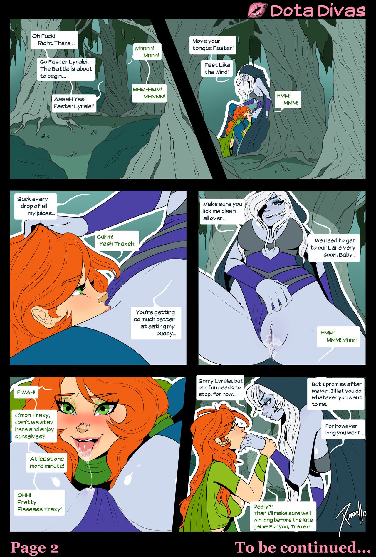 Dota Divas porn comic picture 2