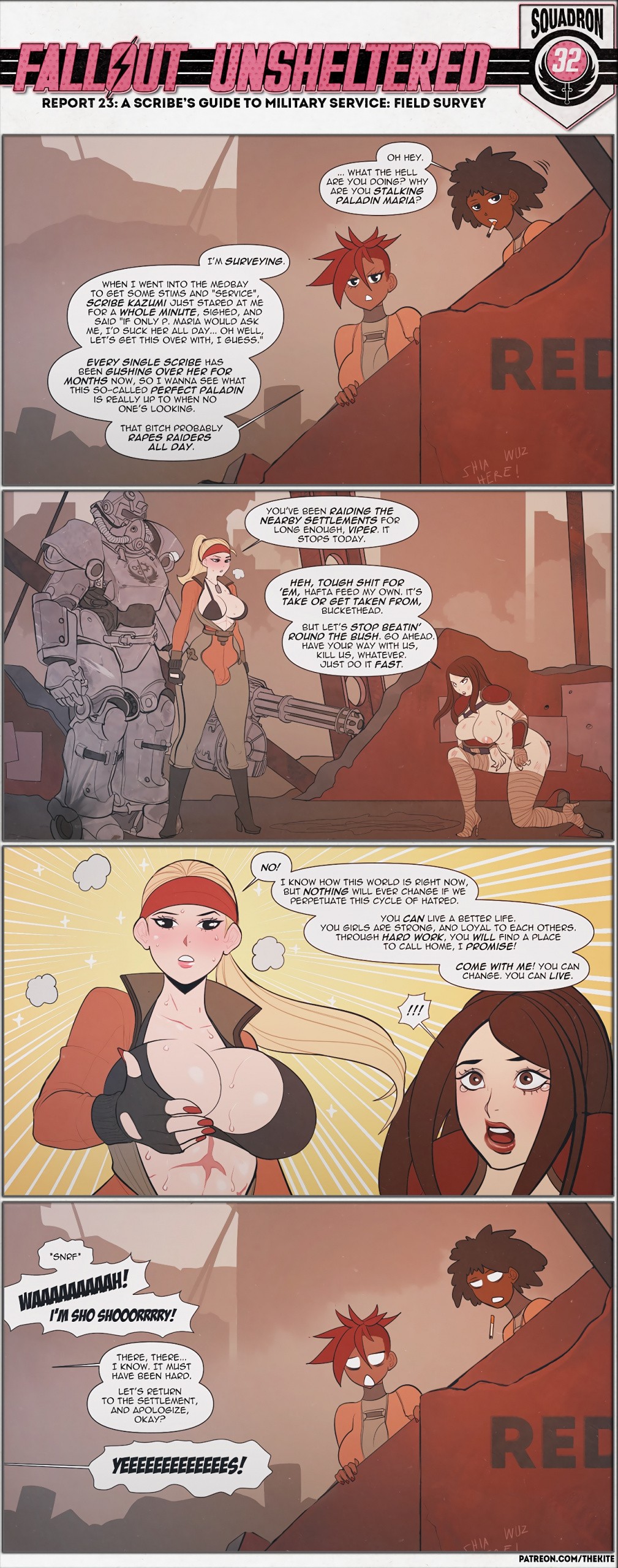 Fallout Unsheltered Squadron 32 porn comic picture 23