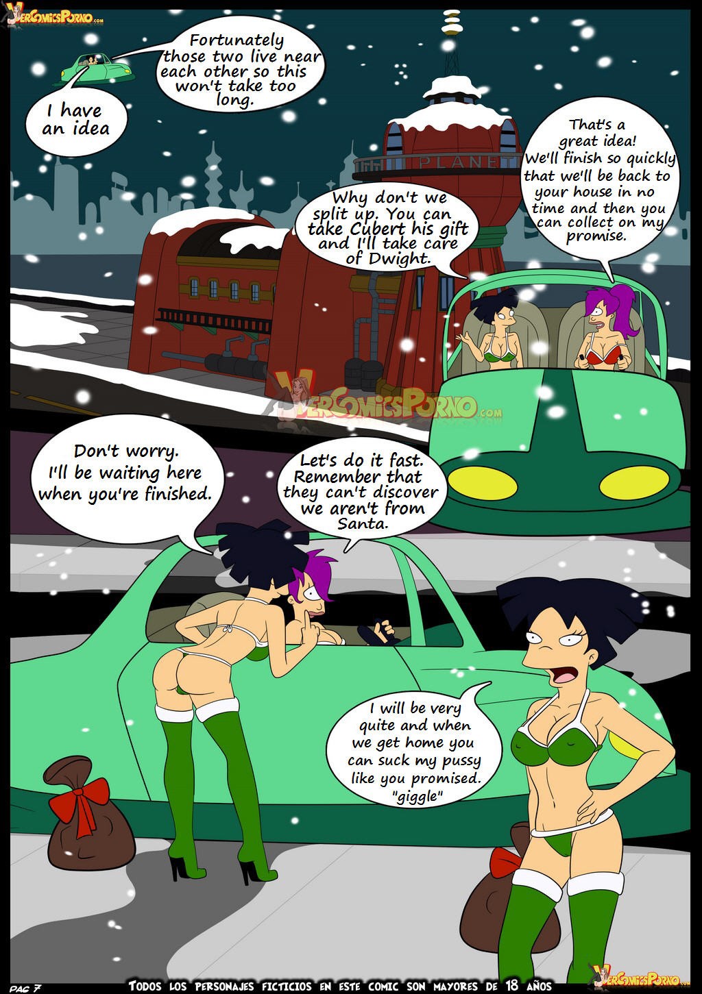 Futurama Christmas delivery porn comic picture 8