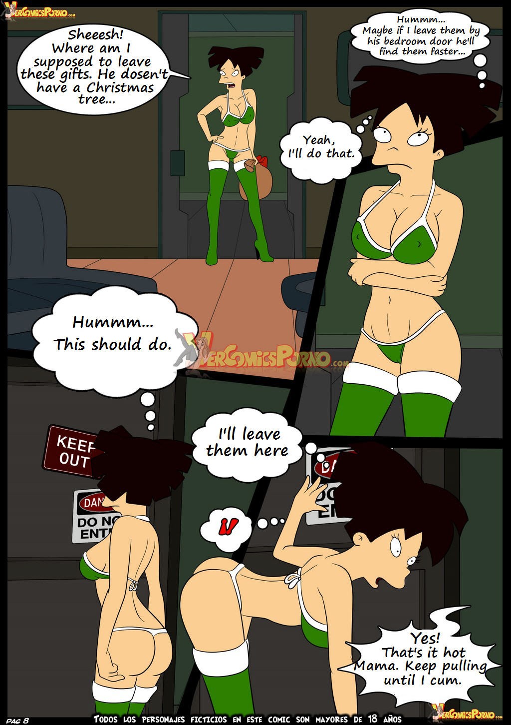 Futurama Christmas delivery porn comic picture 9