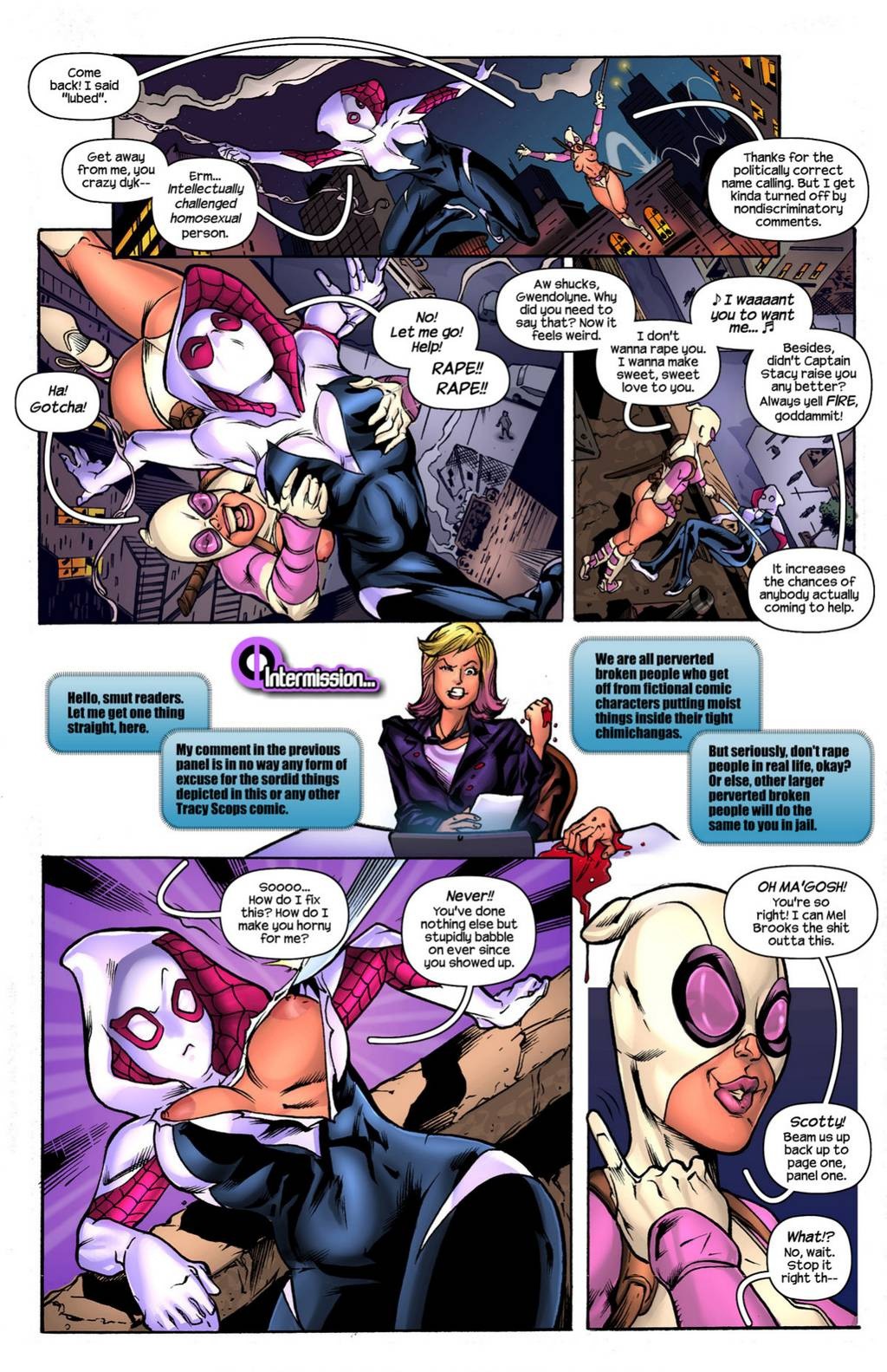 Gwenpool - Radioactive Chimichanga porn comic picture 4