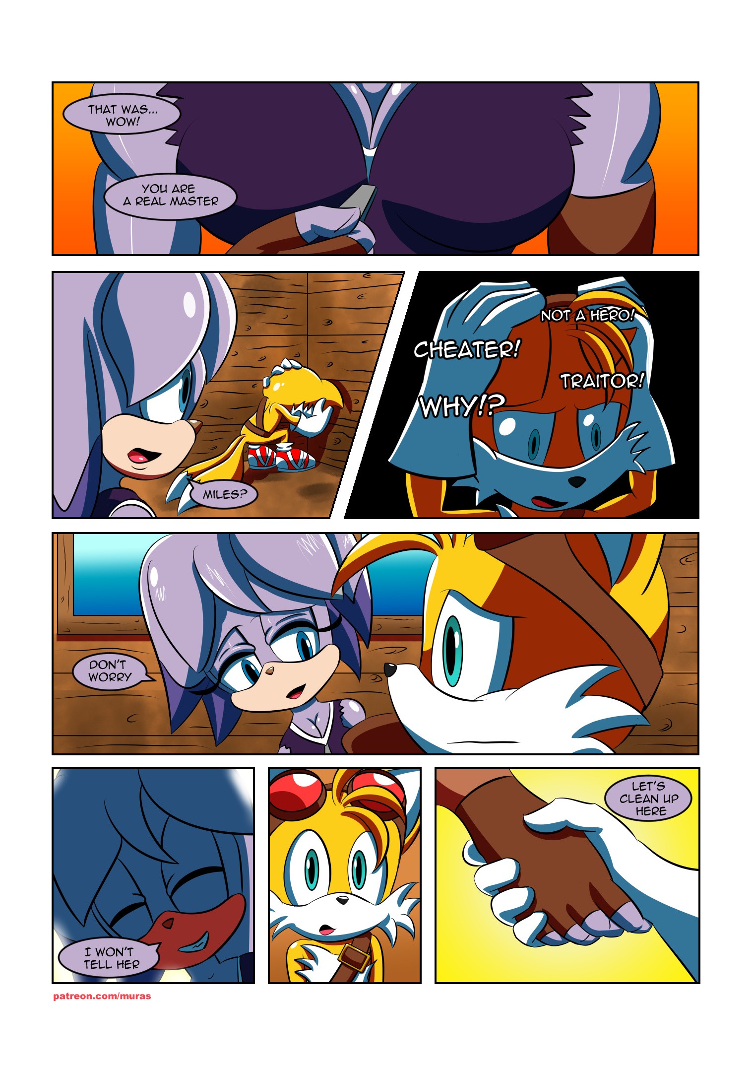 Handy Foxy porn comic picture 22