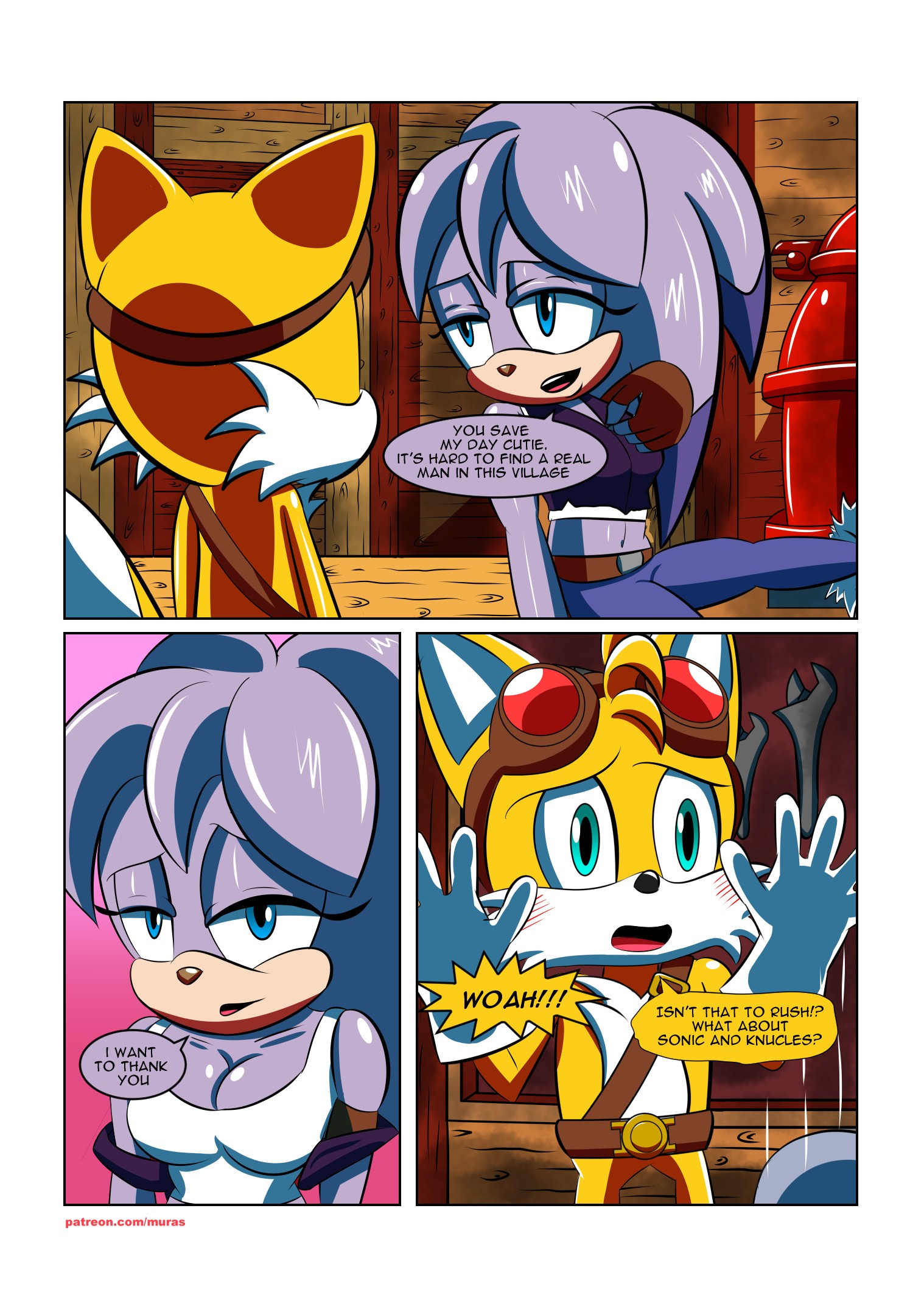 Handy Foxy porn comic picture 4