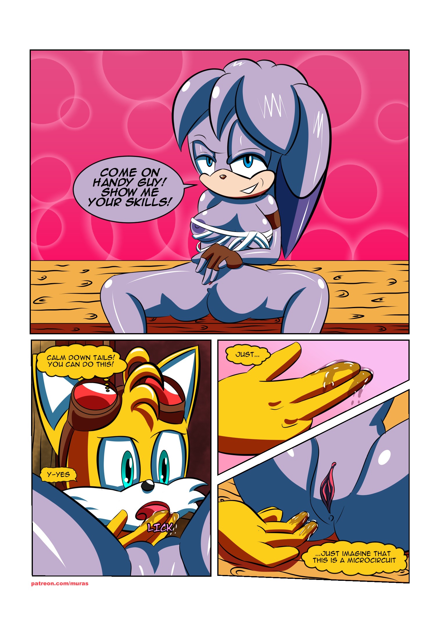 Handy Foxy porn comic picture 6