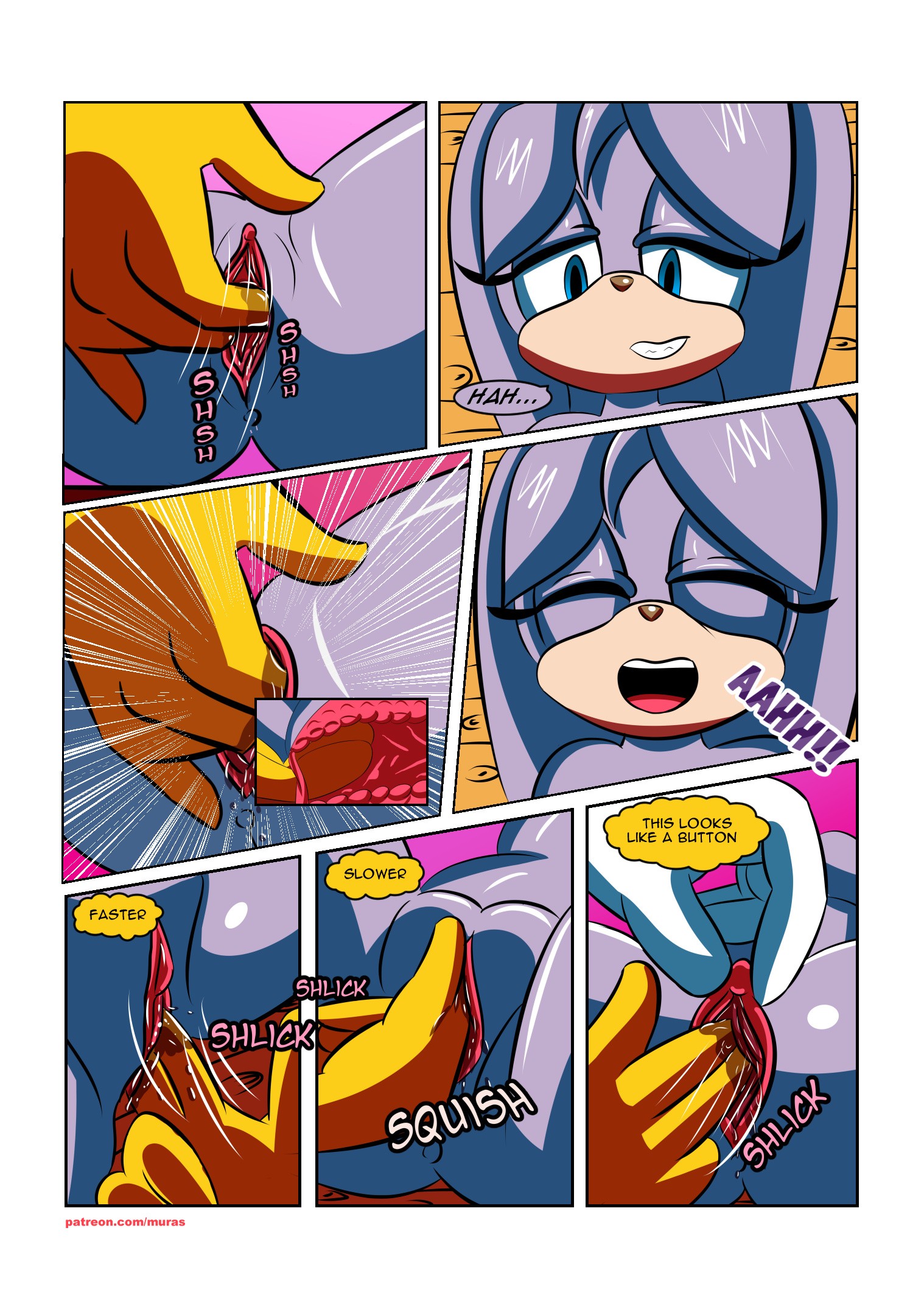 Handy Foxy porn comic picture 7