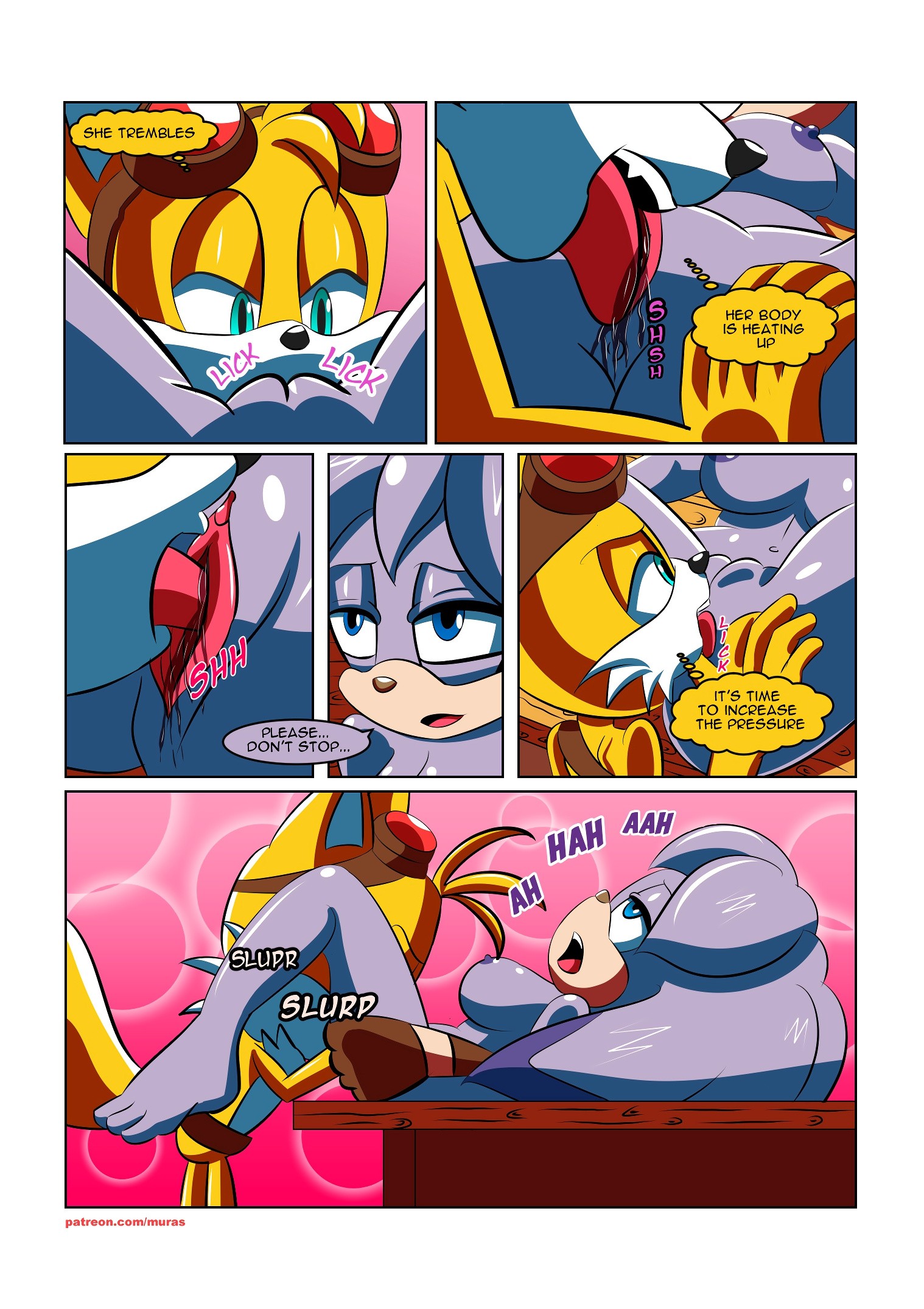 Handy Foxy porn comic picture 8