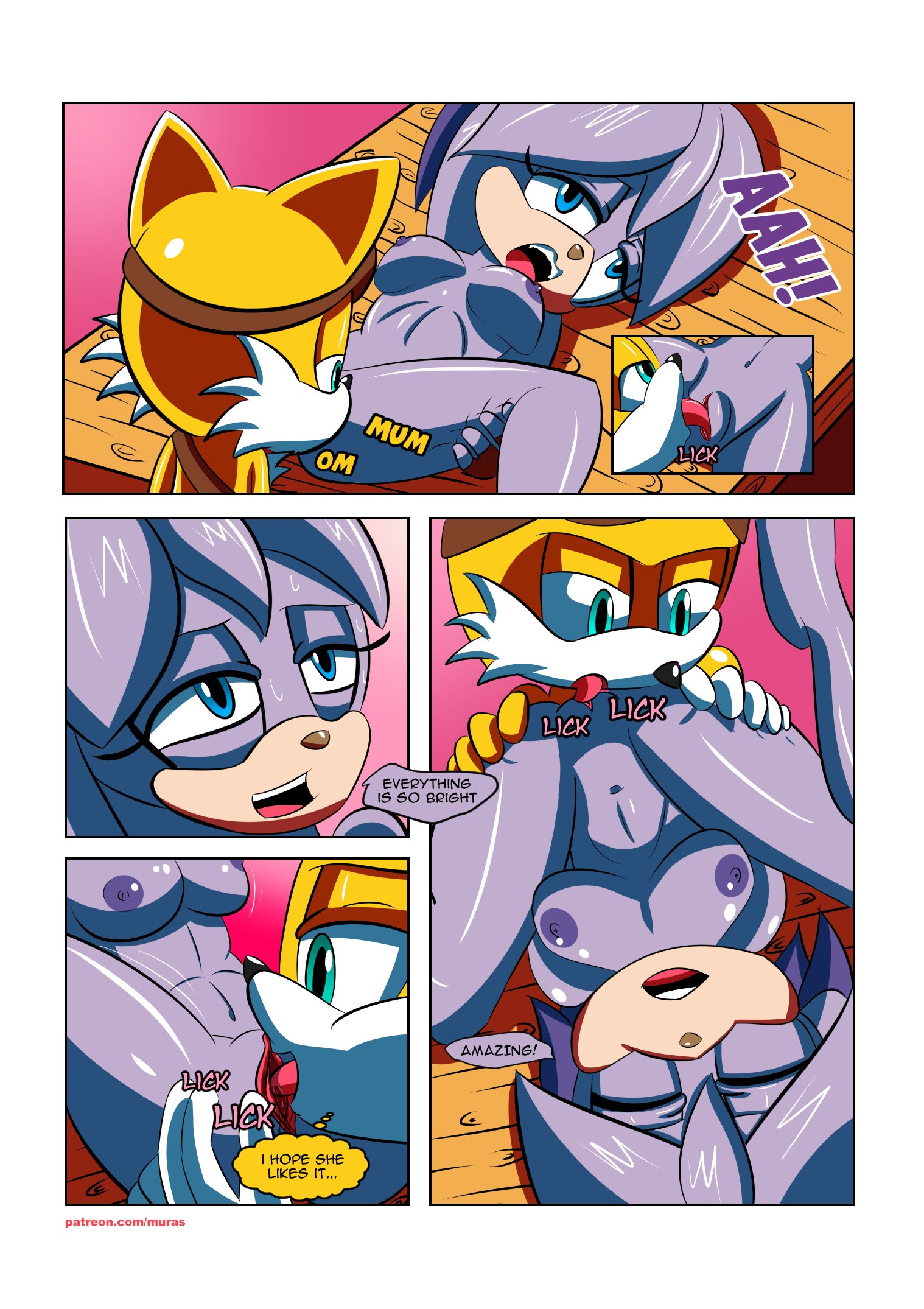 Handy Foxy porn comic picture 9