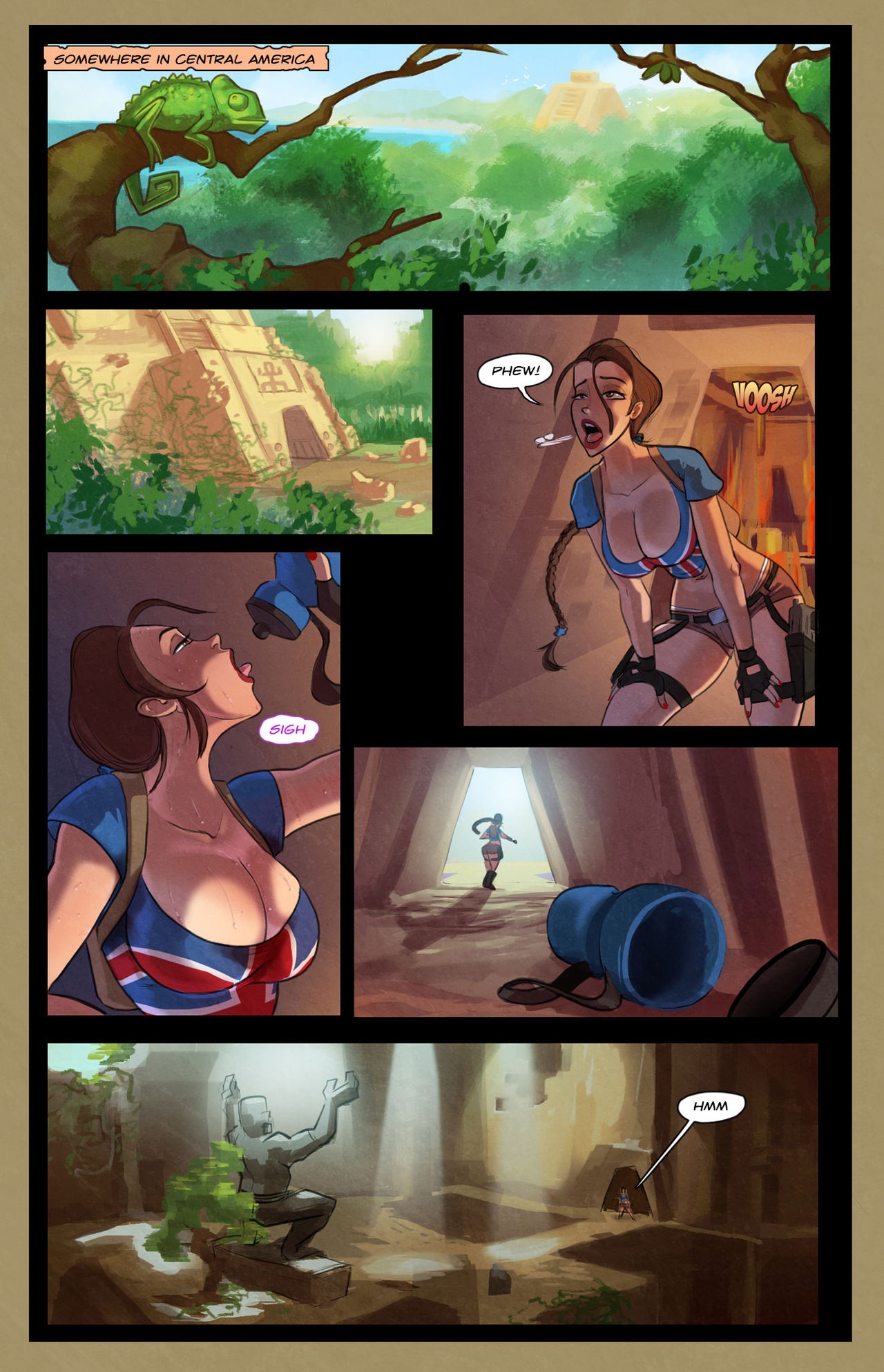 Lara Croft and the Guardian of Pleasure porn comic picture 2