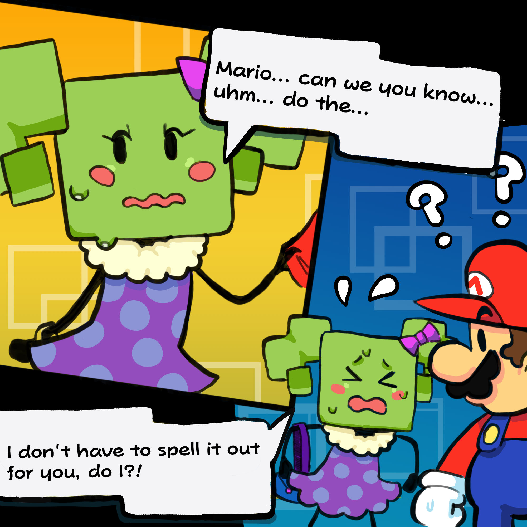 Mimi x Mario porn comic picture 5