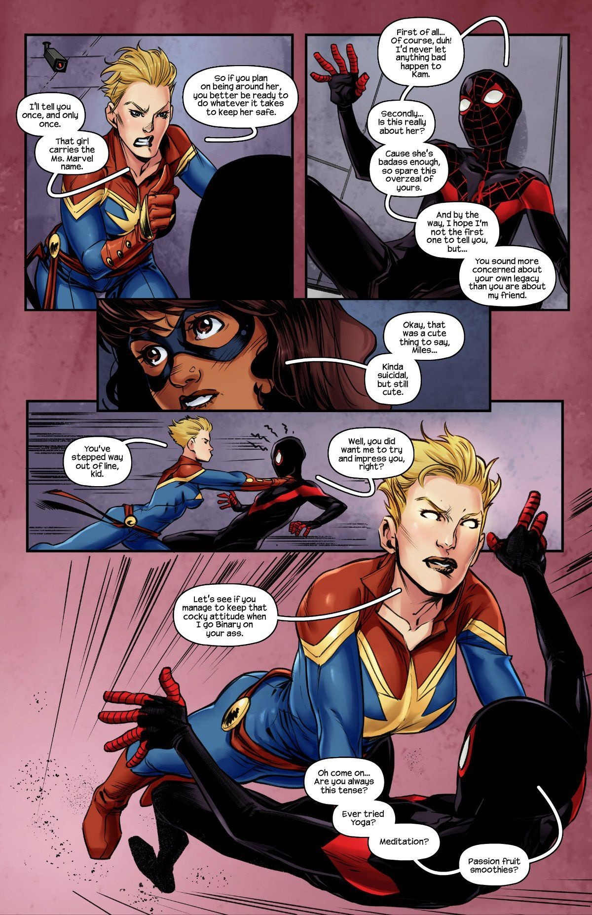 Ms.Marvel - Spiderman 2 porn comic picture 4