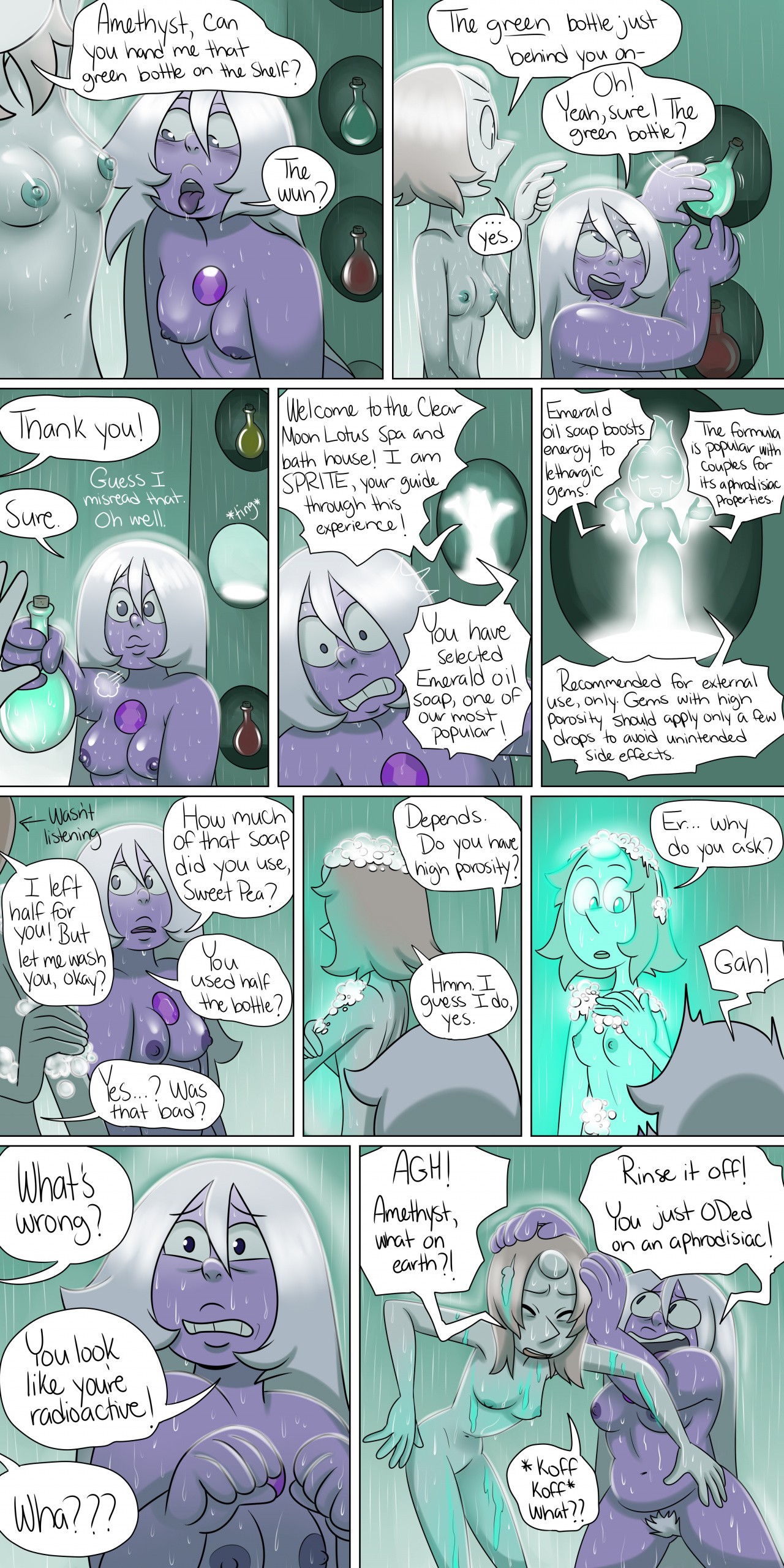 Pearlmethyst Bath House Saga porn comic picture 3