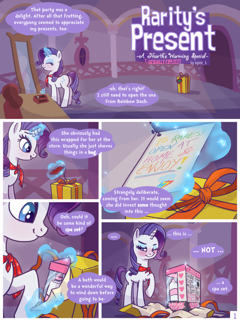 Rarity's Present porn comic picture 1