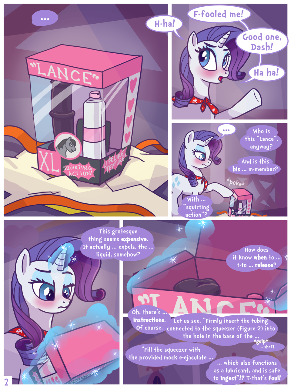 Rarity's Present porn comic picture 2