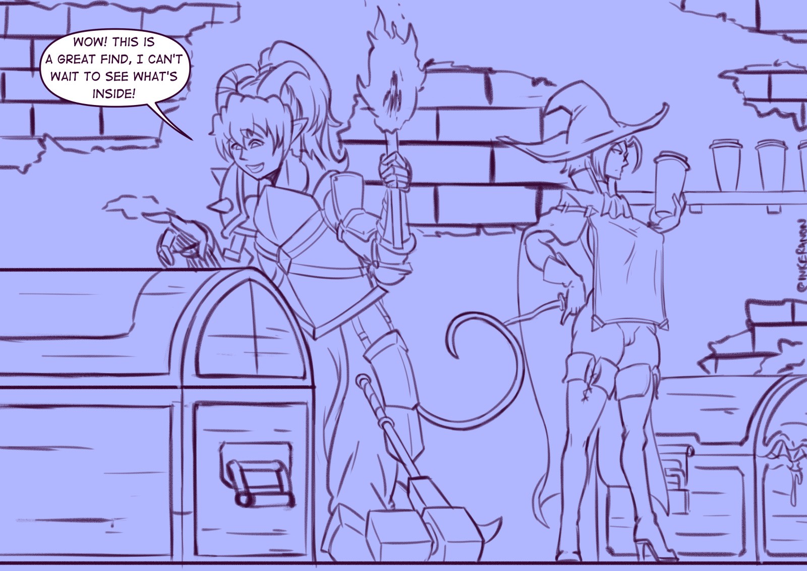 Reina and Sierra: Dungeon-Delvers of Debauchery and Degeneracy! porn comic picture 24