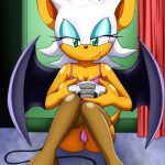 Rouge's Lonesome Night porn comic picture 1