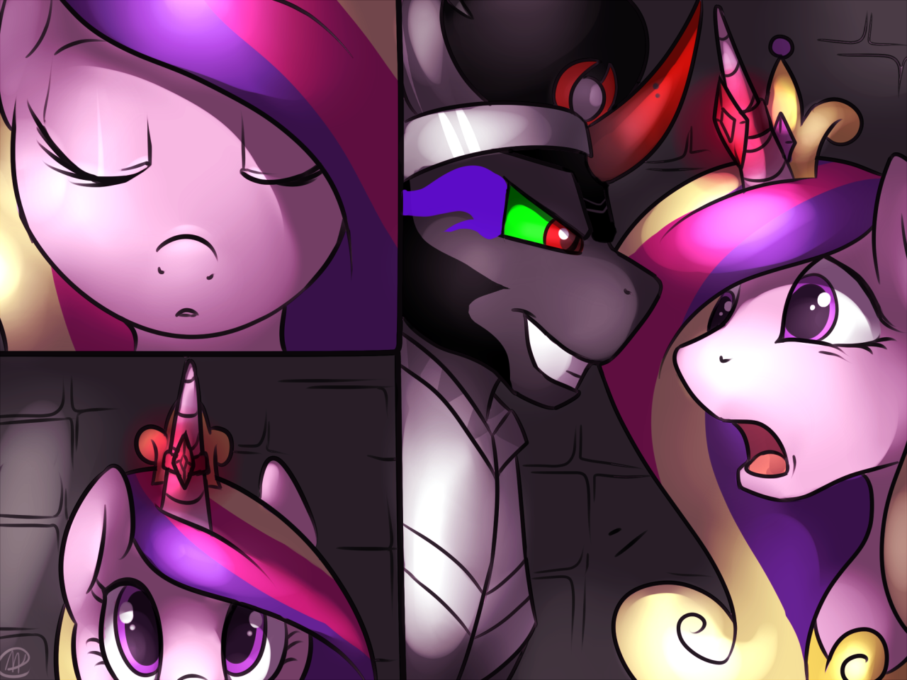 Sombra Rapes Princess Cadance porn comic picture 1