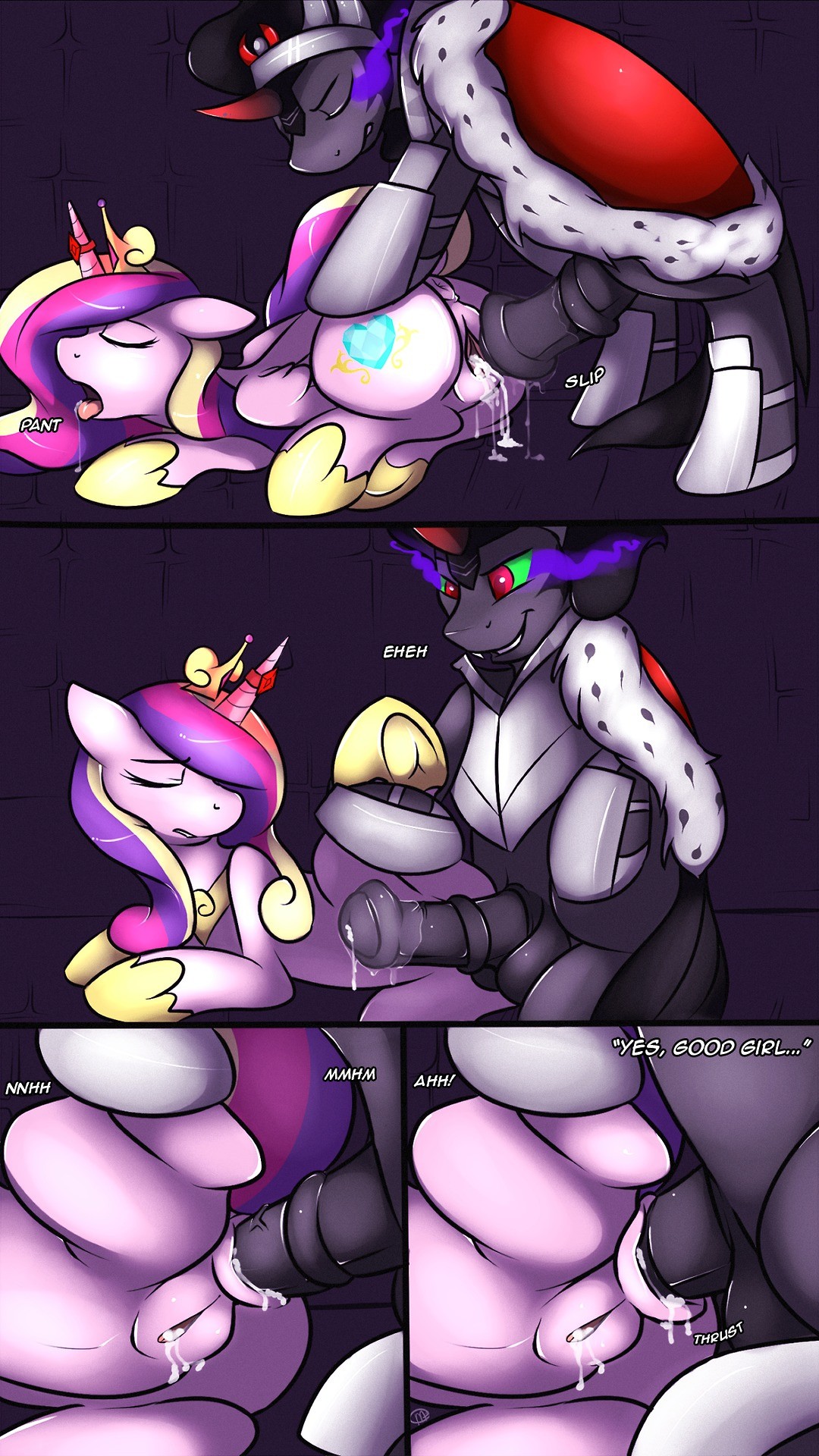 Sombra Rapes Princess Cadance porn comic picture 5